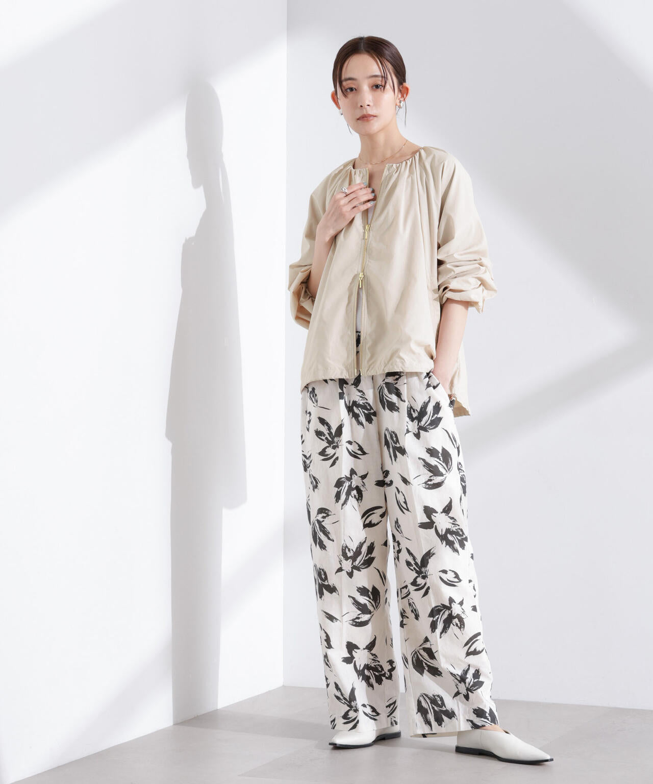 ソフトギャザージップブルゾン 6735112303