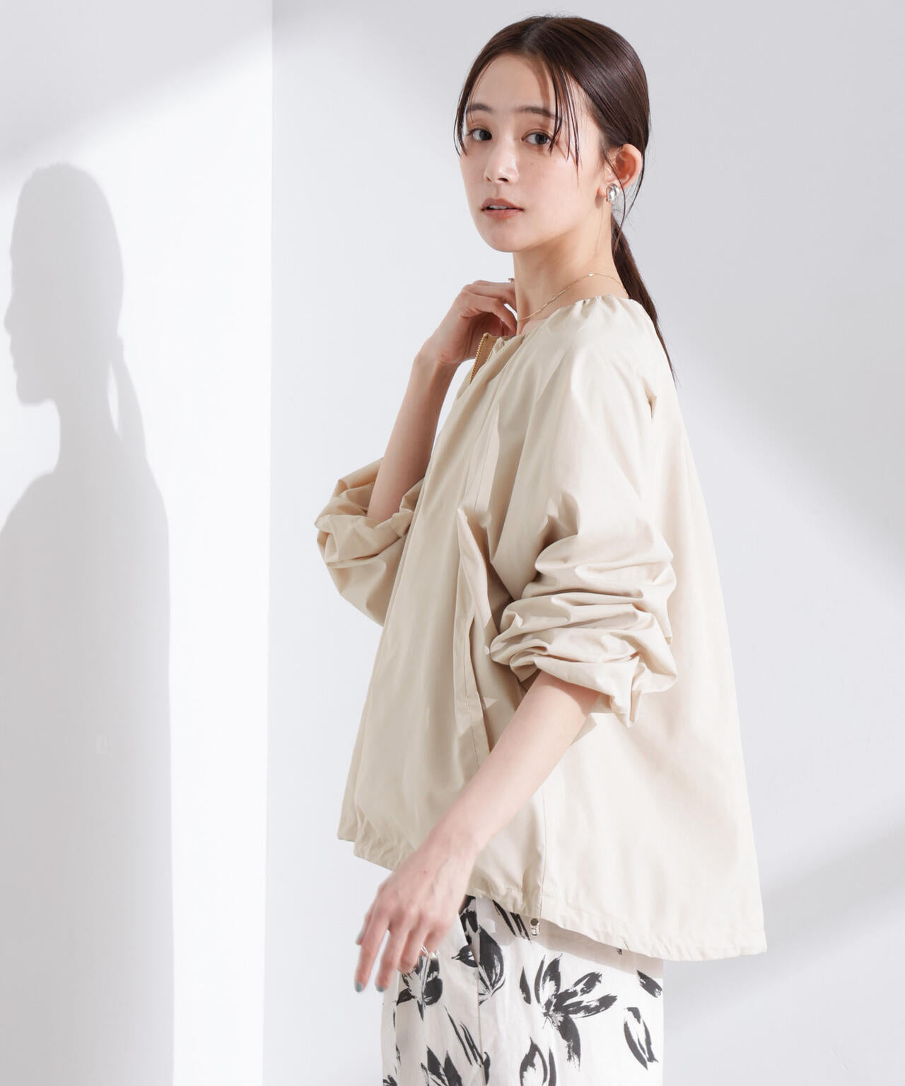 ソフトギャザージップブルゾン 6735112303