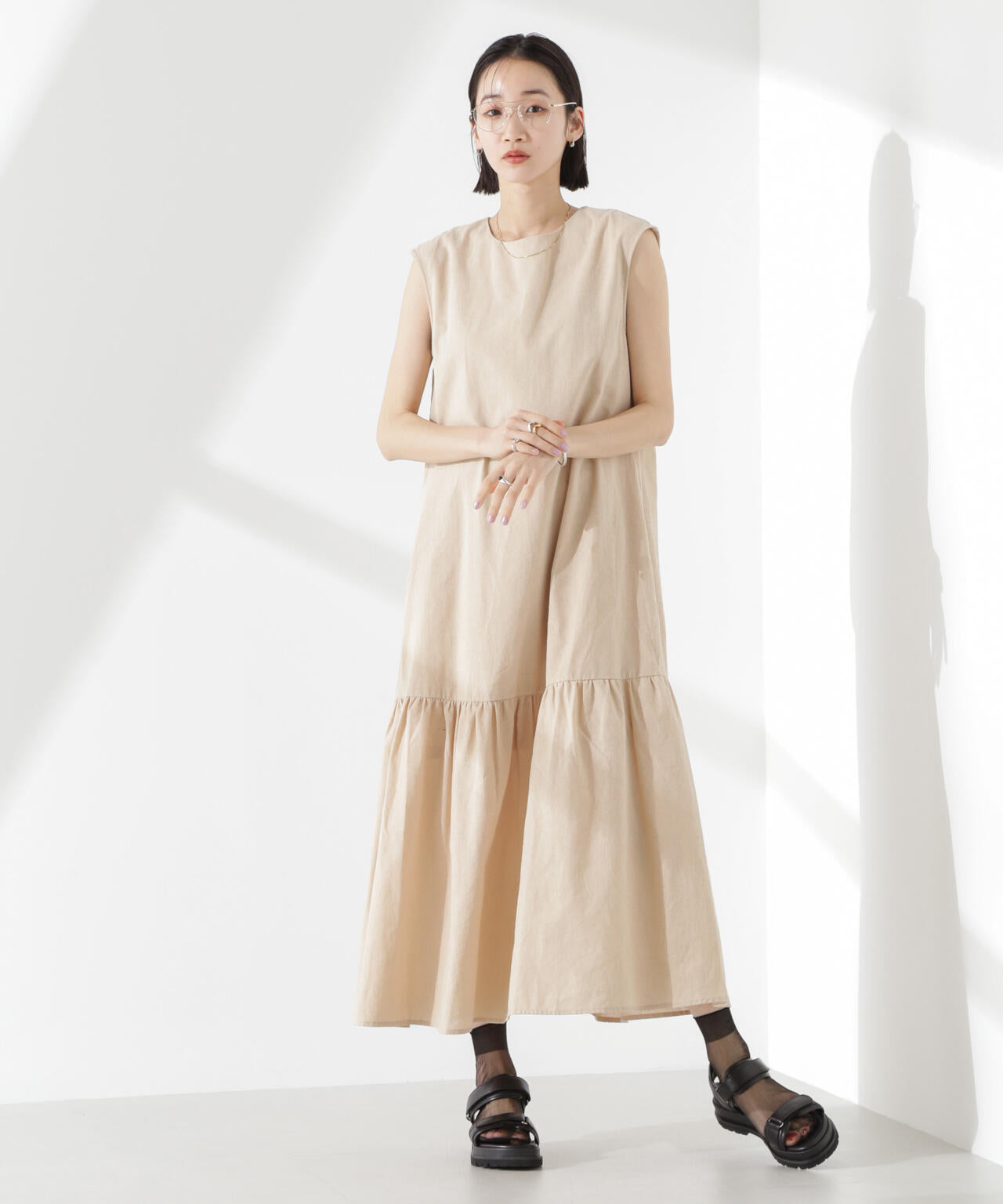 綿麻COOLMAXワンピース 6735119304