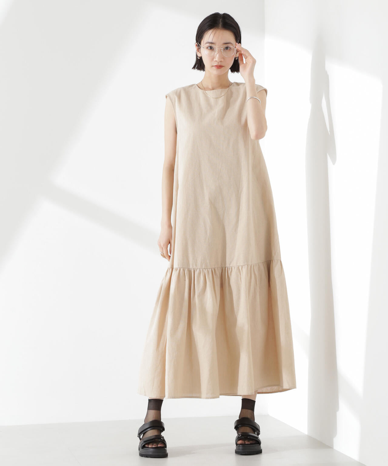 綿麻COOLMAXワンピース 6735119304