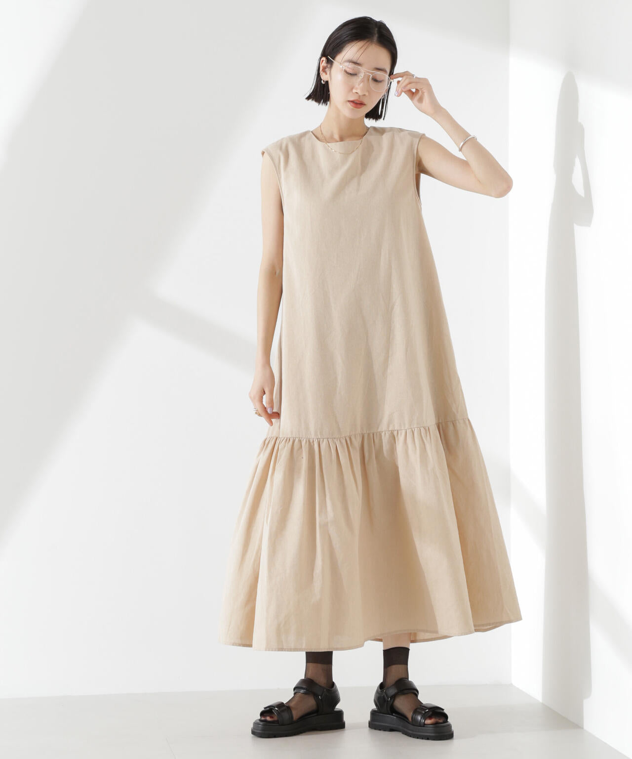 綿麻COOLMAXワンピース 6735119304