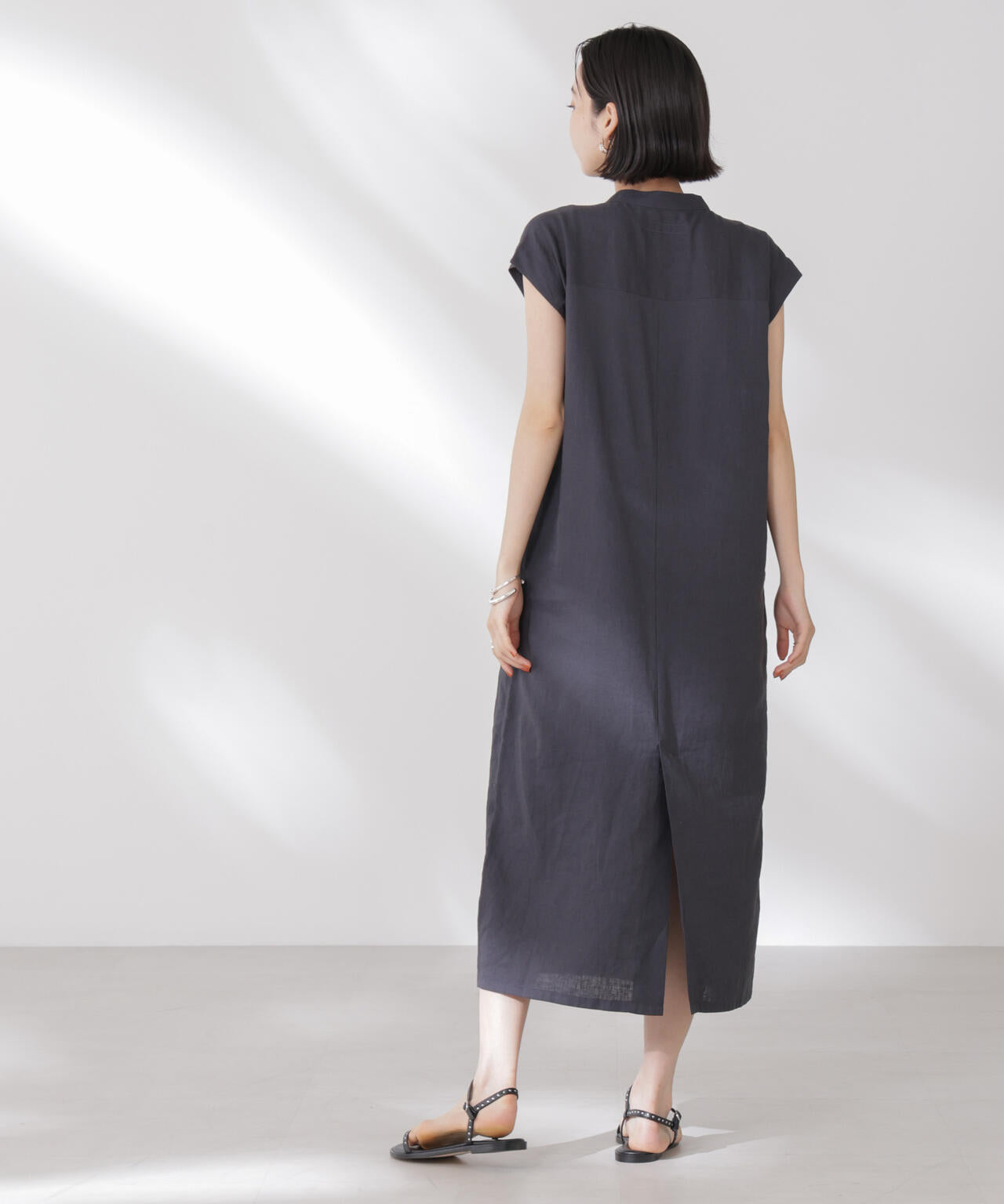 Anti Smell Linen フレンチスリーブワンピース 6735119314