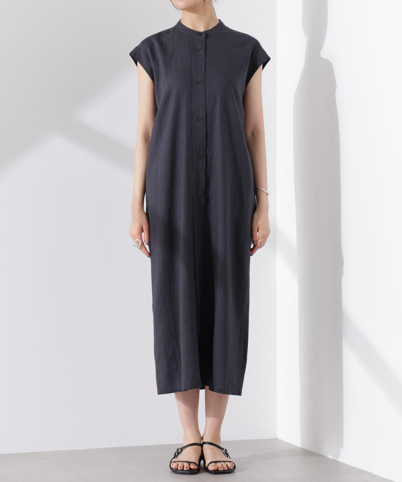 Anti Smell Linen フレンチスリーブワンピース 6735119314