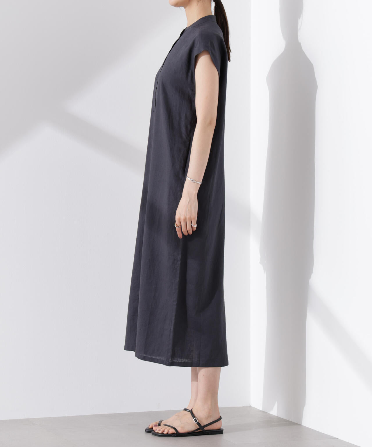 Anti Smell Linen フレンチスリーブワンピース 6735119314