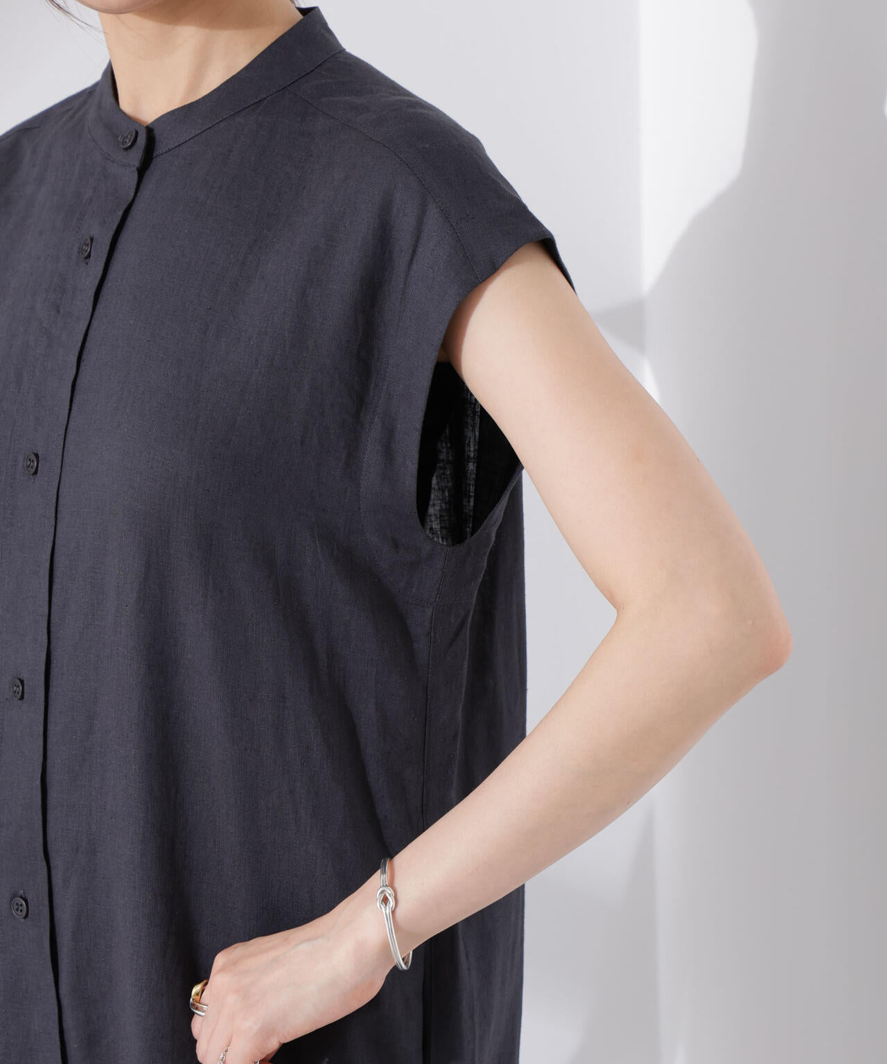 Anti Smell Linen フレンチスリーブワンピース 6735119314