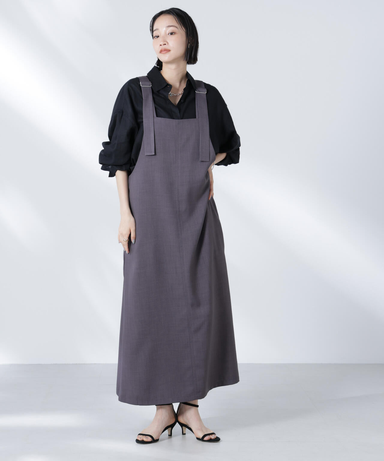 前後2wayサロペットワンピース 6735119330