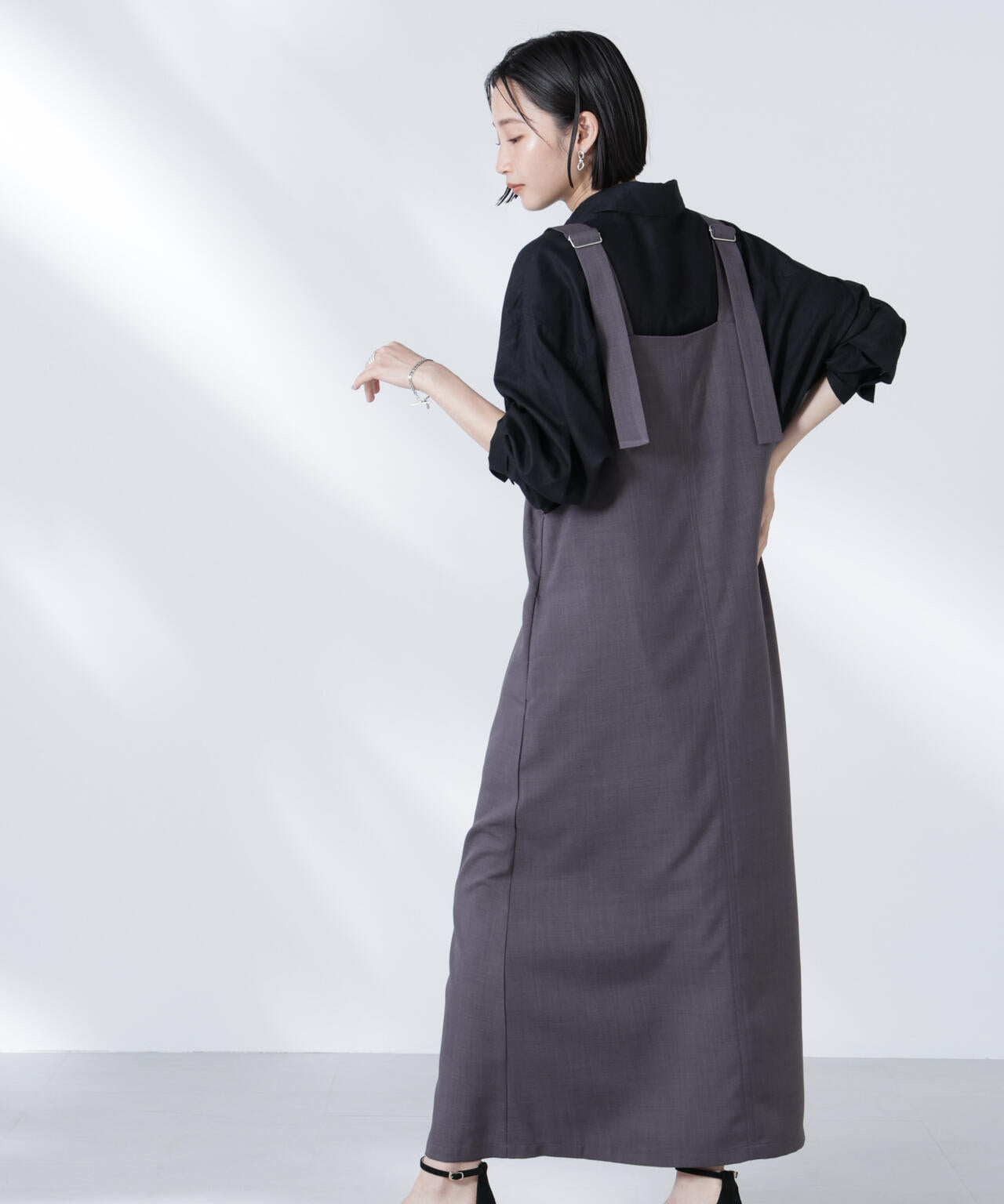 前後2wayサロペットワンピース 6735119330