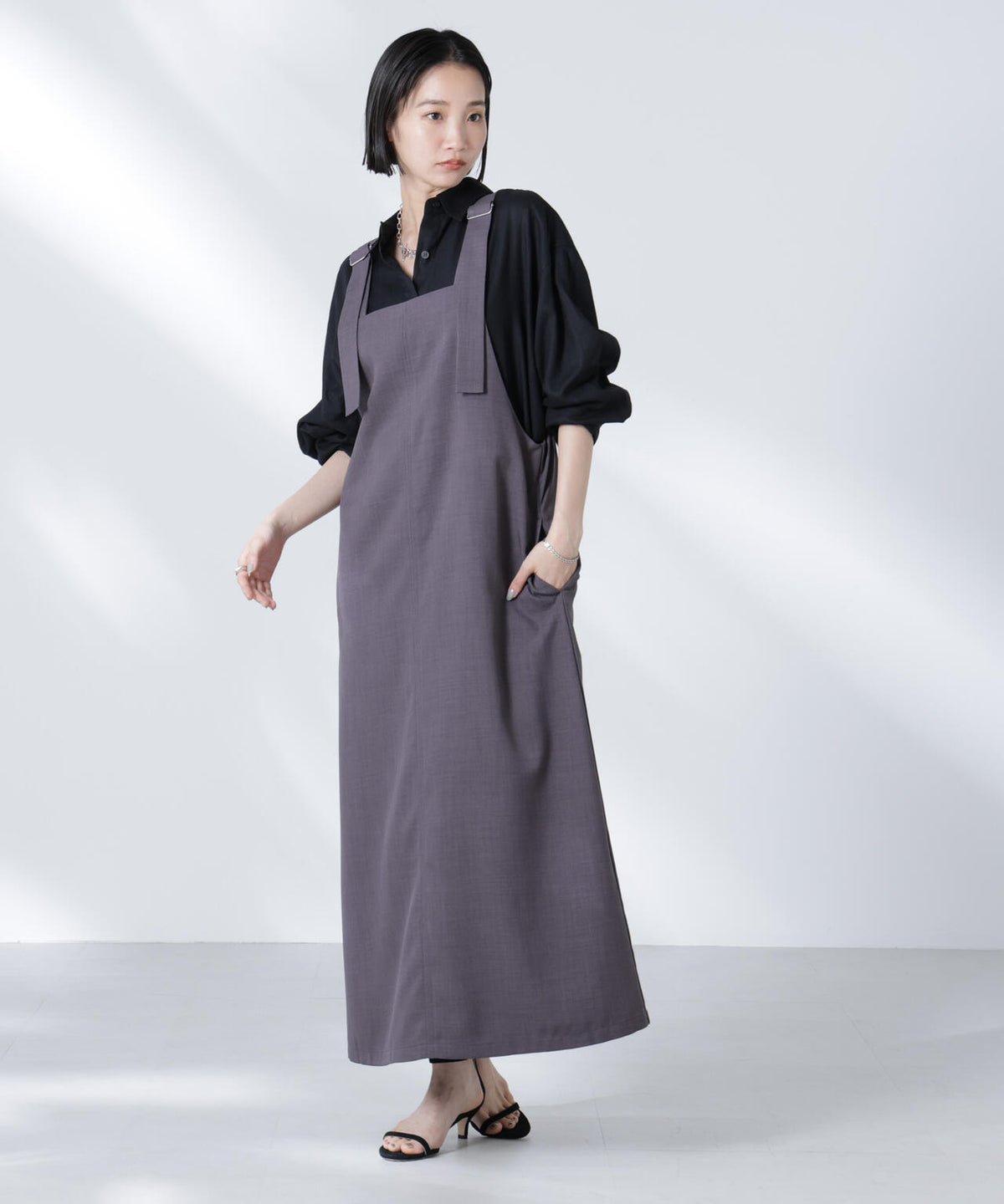 前後2wayサロペットワンピース 6735119330