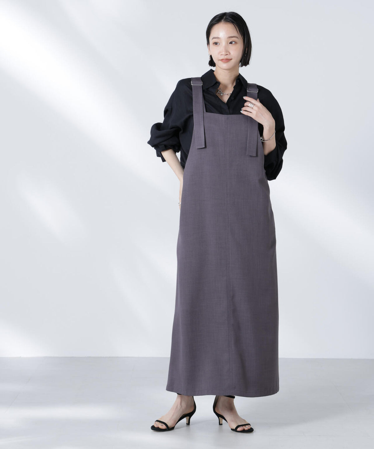 前後2wayサロペットワンピース 6735119330
