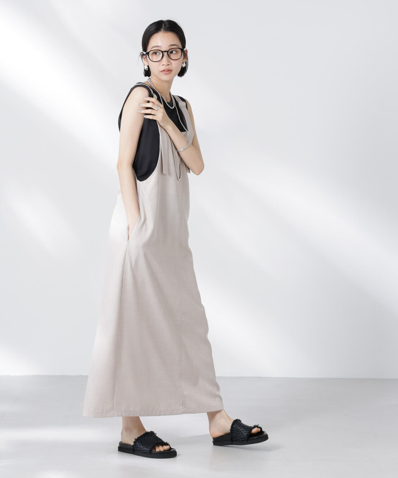 前後2wayサロペットワンピース 6735119330