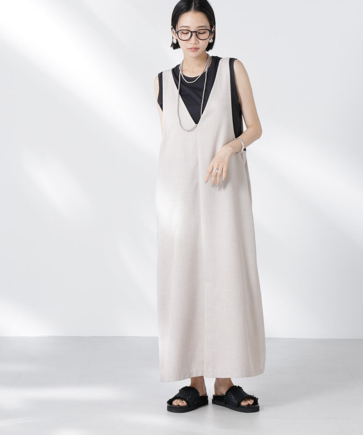 前後2wayサロペットワンピース 6735119330