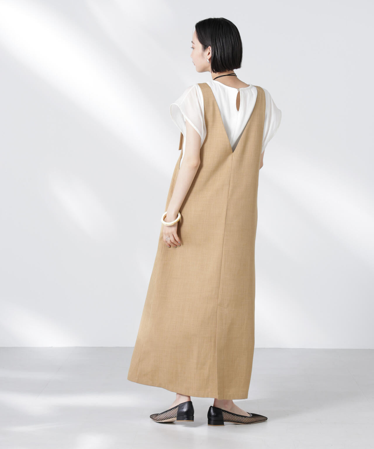 前後2wayサロペットワンピース 6735119330