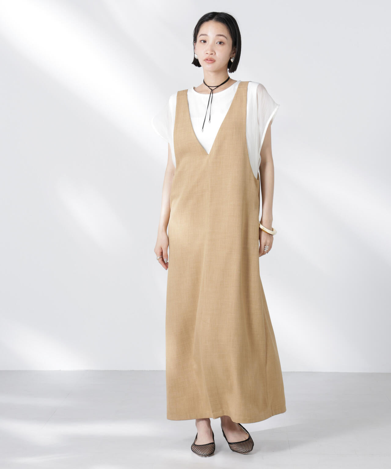 前後2wayサロペットワンピース 6735119330
