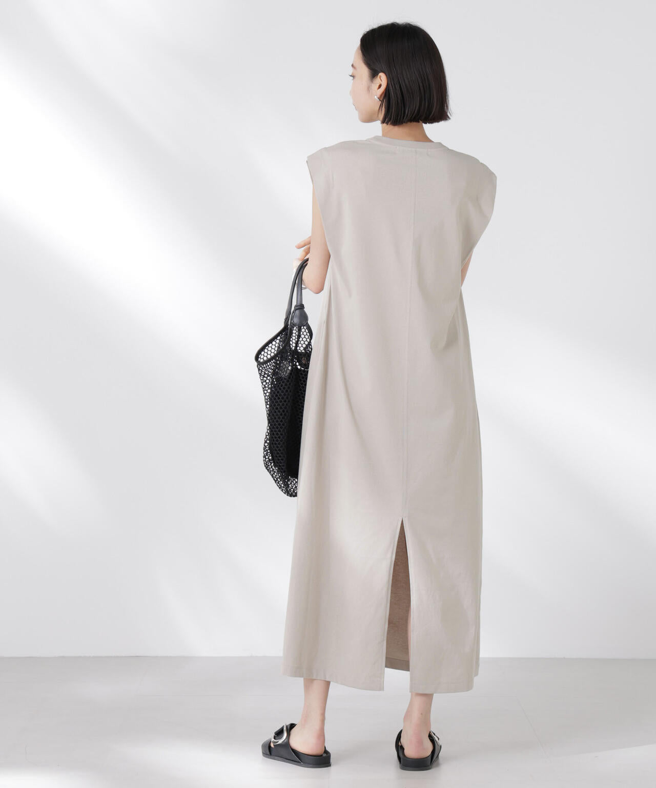 STORATECH 機能素材タックスリーブカットワンピース 6735119331