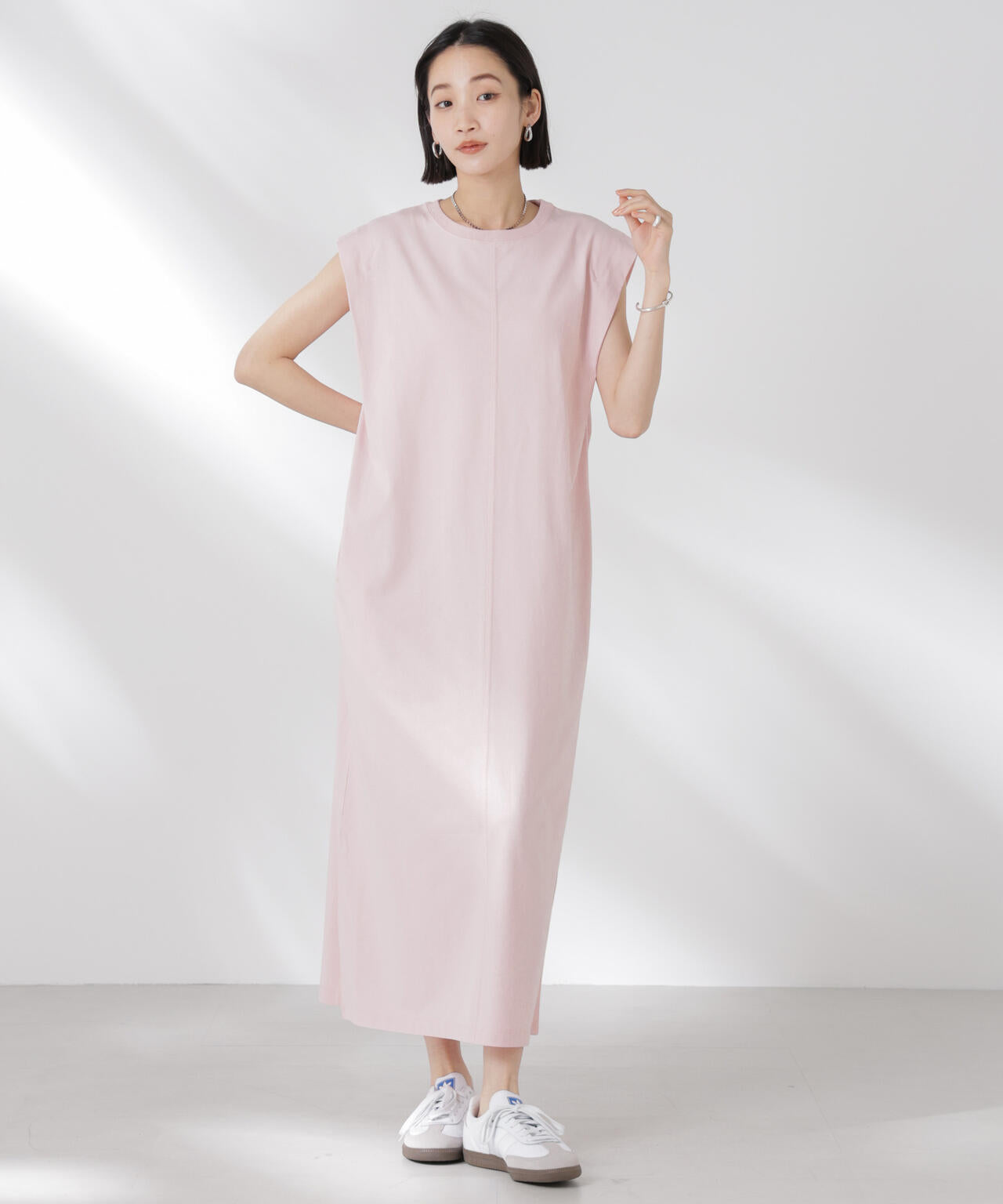 STORATECH 機能素材タックスリーブカットワンピース 6735119331