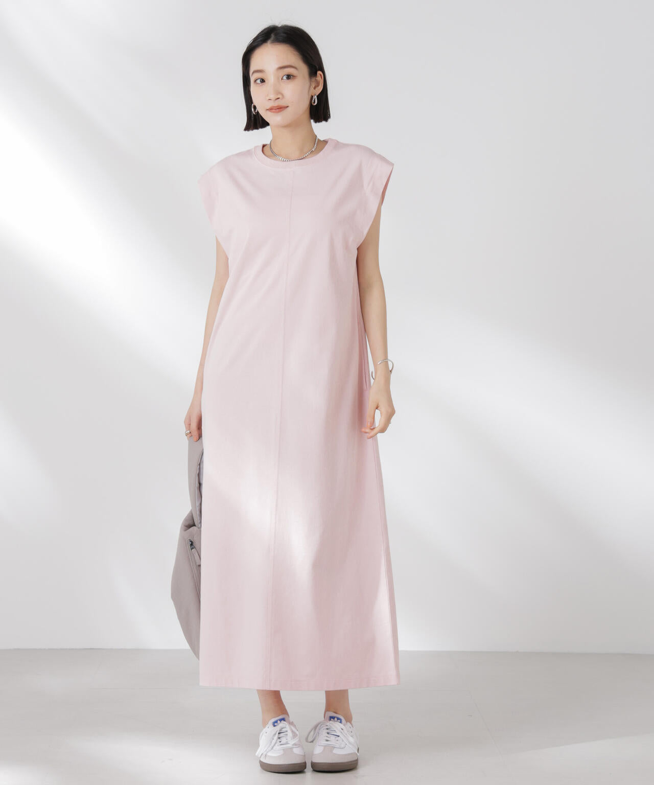 STORATECH 機能素材タックスリーブカットワンピース 6735119331