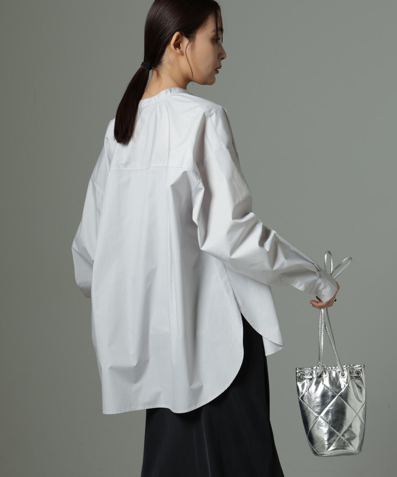 スタンドカラーシャツ 6735120302