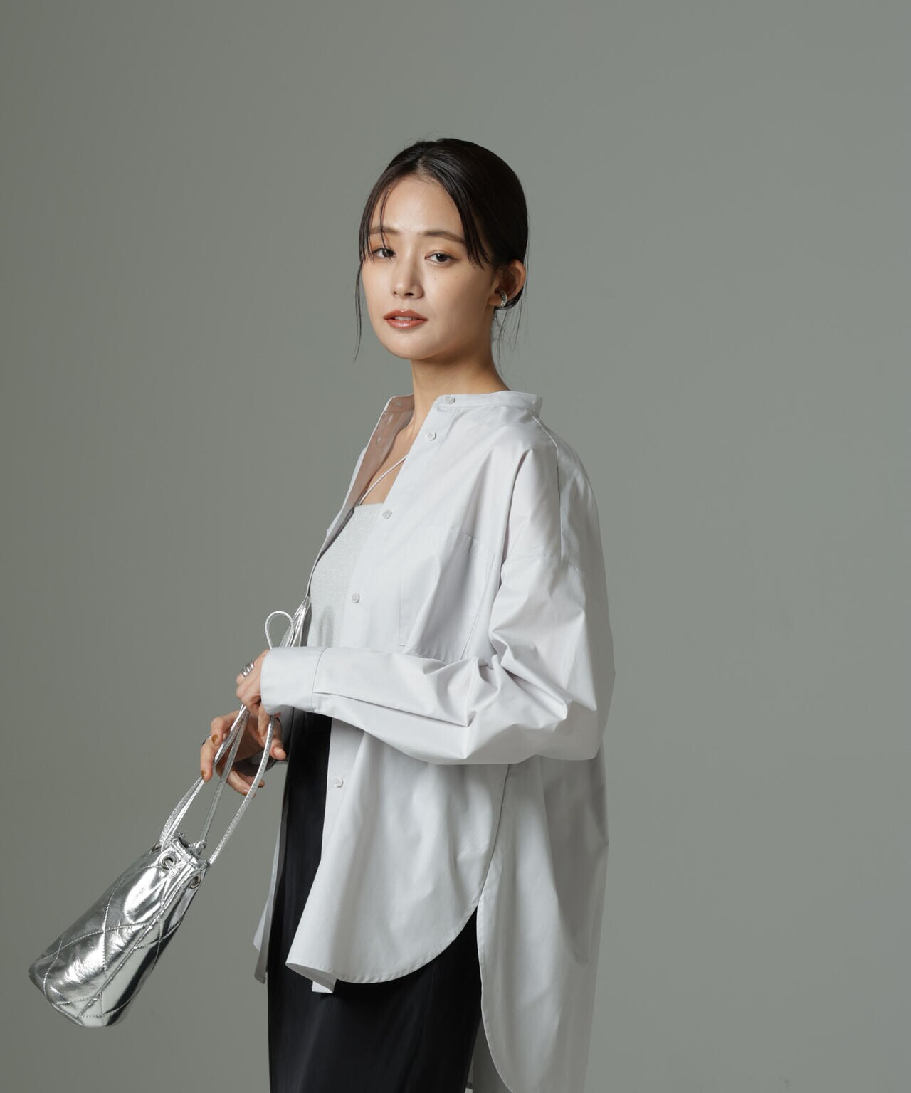 スタンドカラーシャツ 6735120302