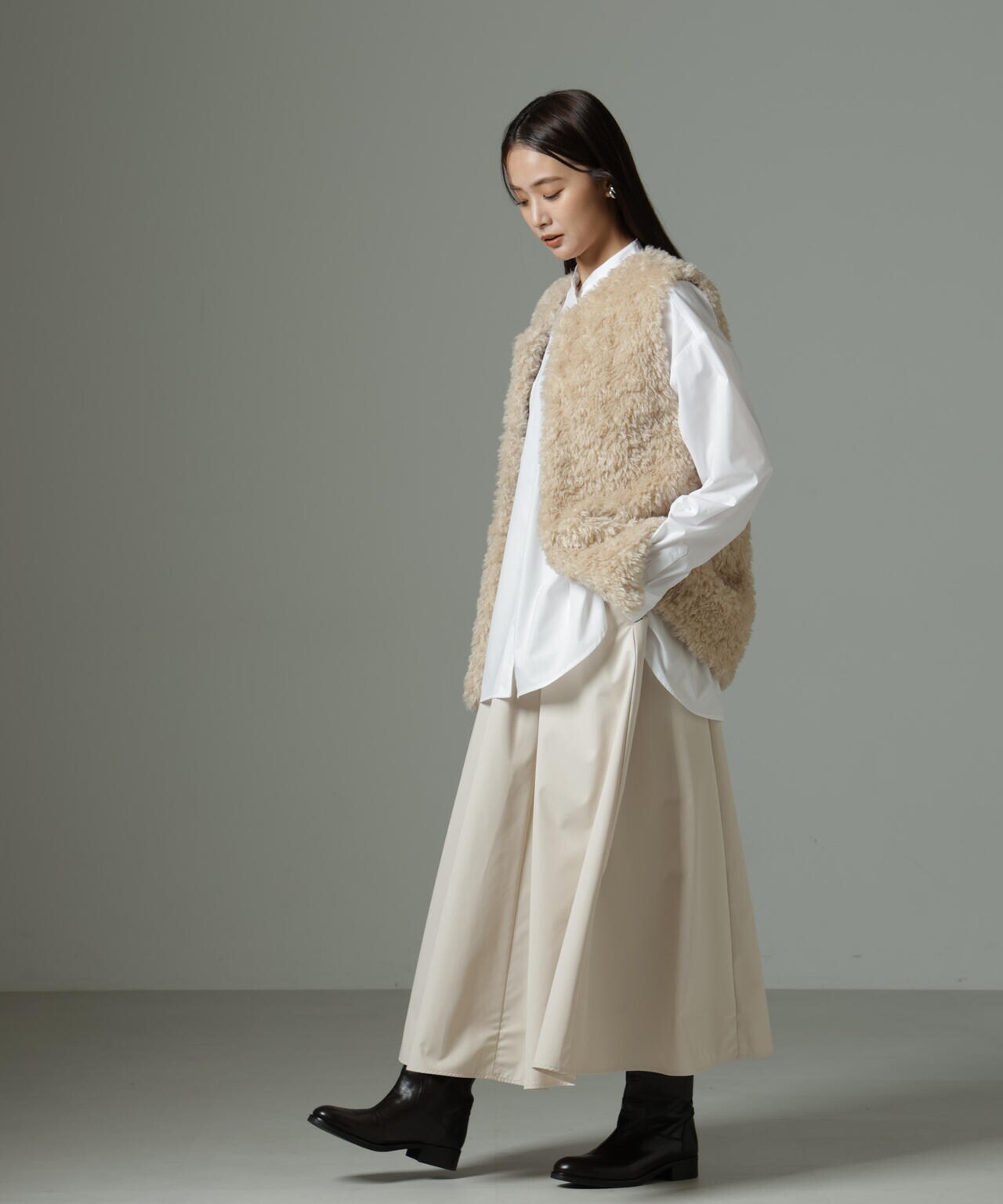 スタンドカラーシャツ 6735120302