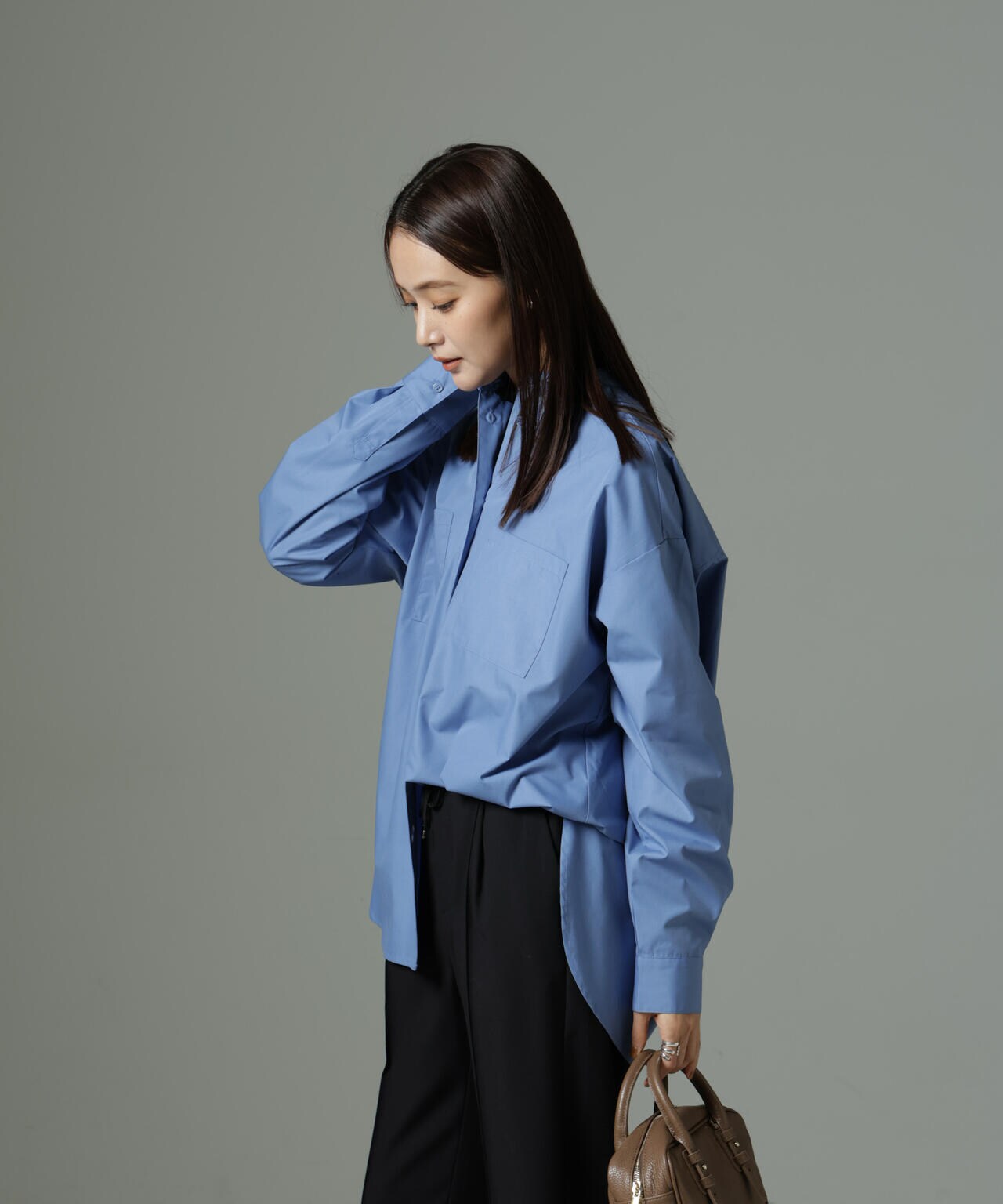 スタンドカラーシャツ 6735120302