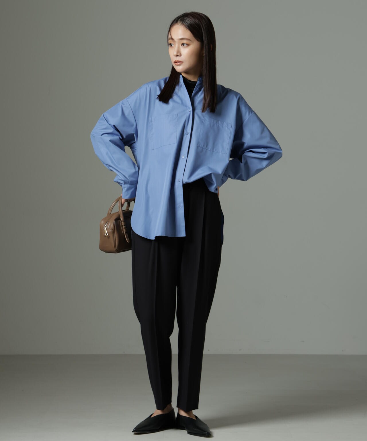 スタンドカラーシャツ 6735120302