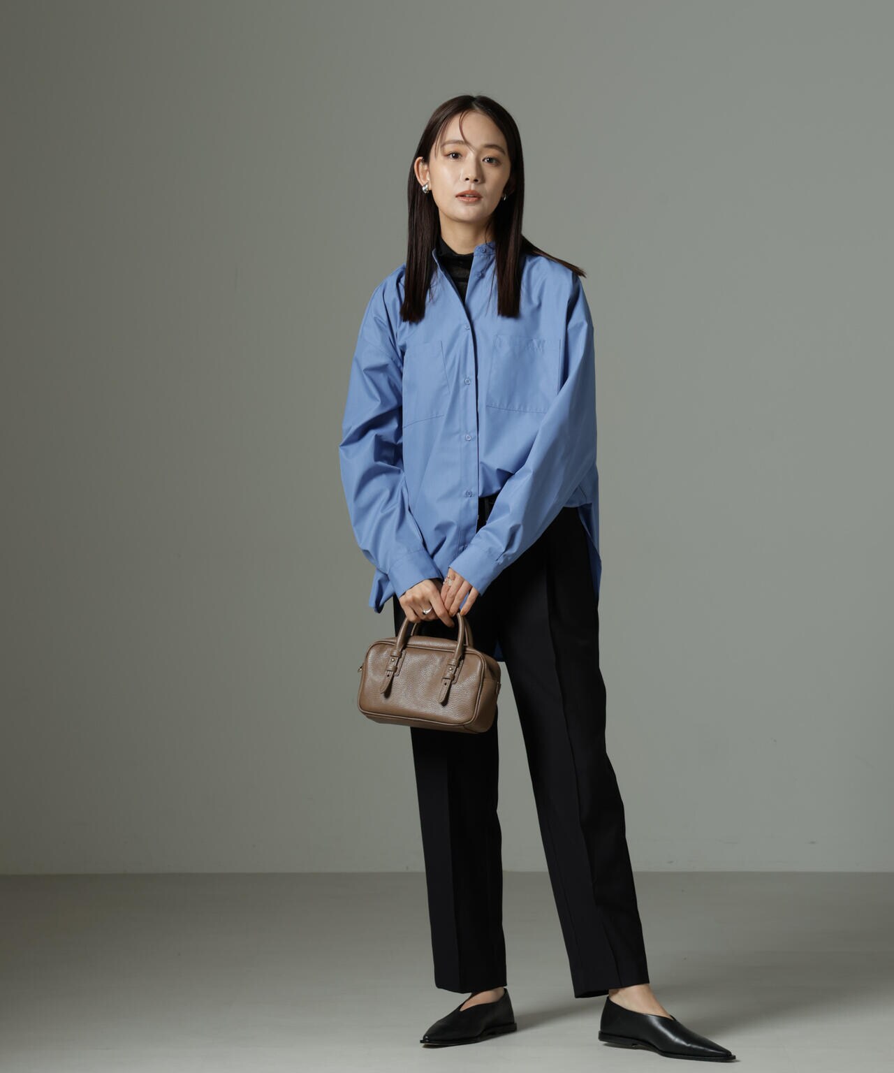 スタンドカラーシャツ 6735120302