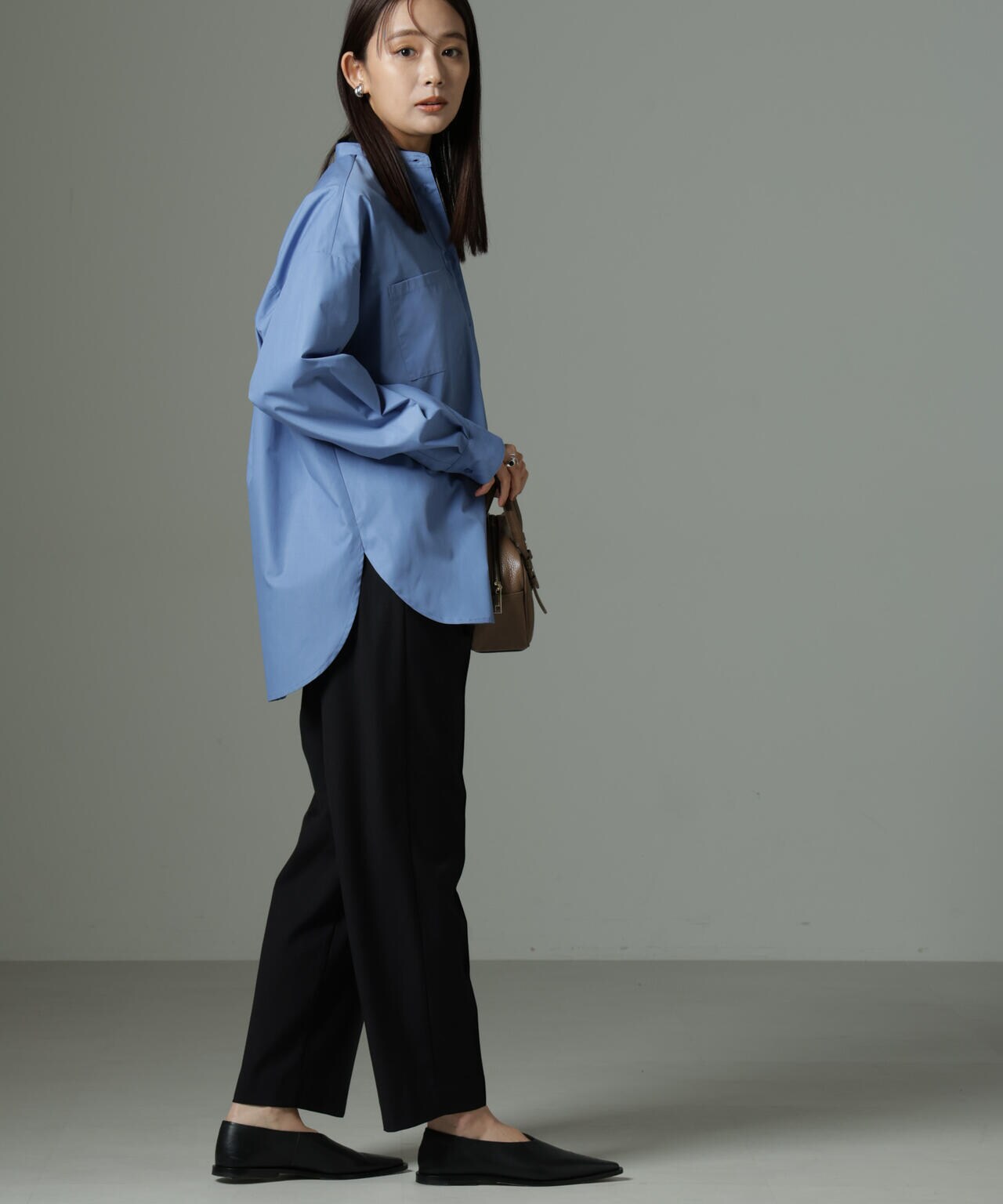 スタンドカラーシャツ 6735120302