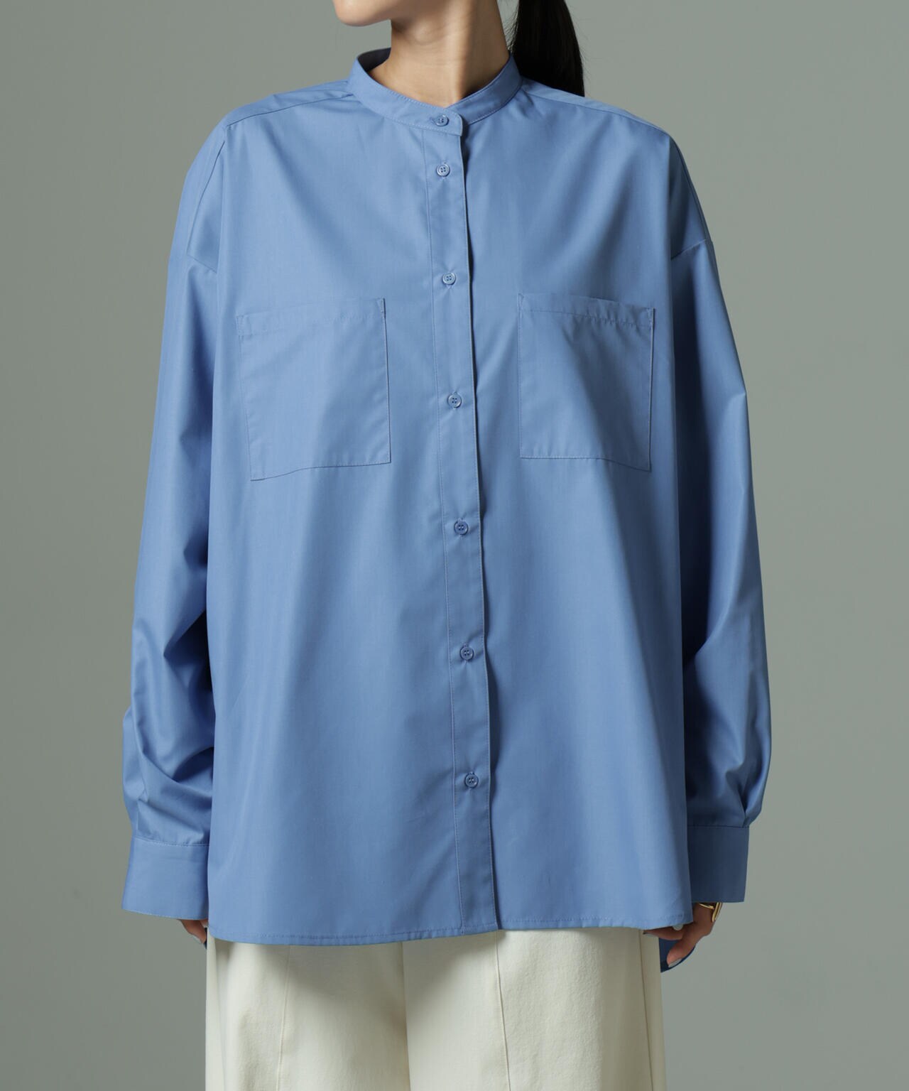 スタンドカラーシャツ 6735120302