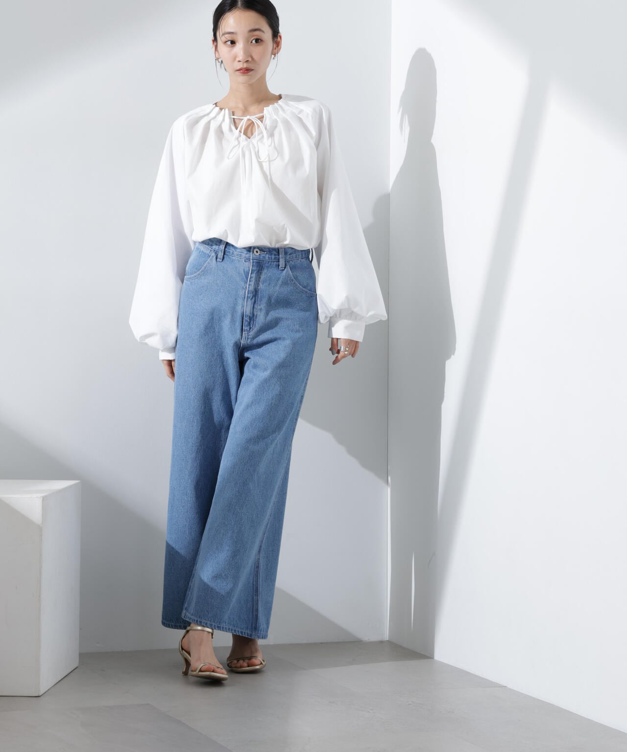 ボリュームスリーブタックブラウス 6735120307