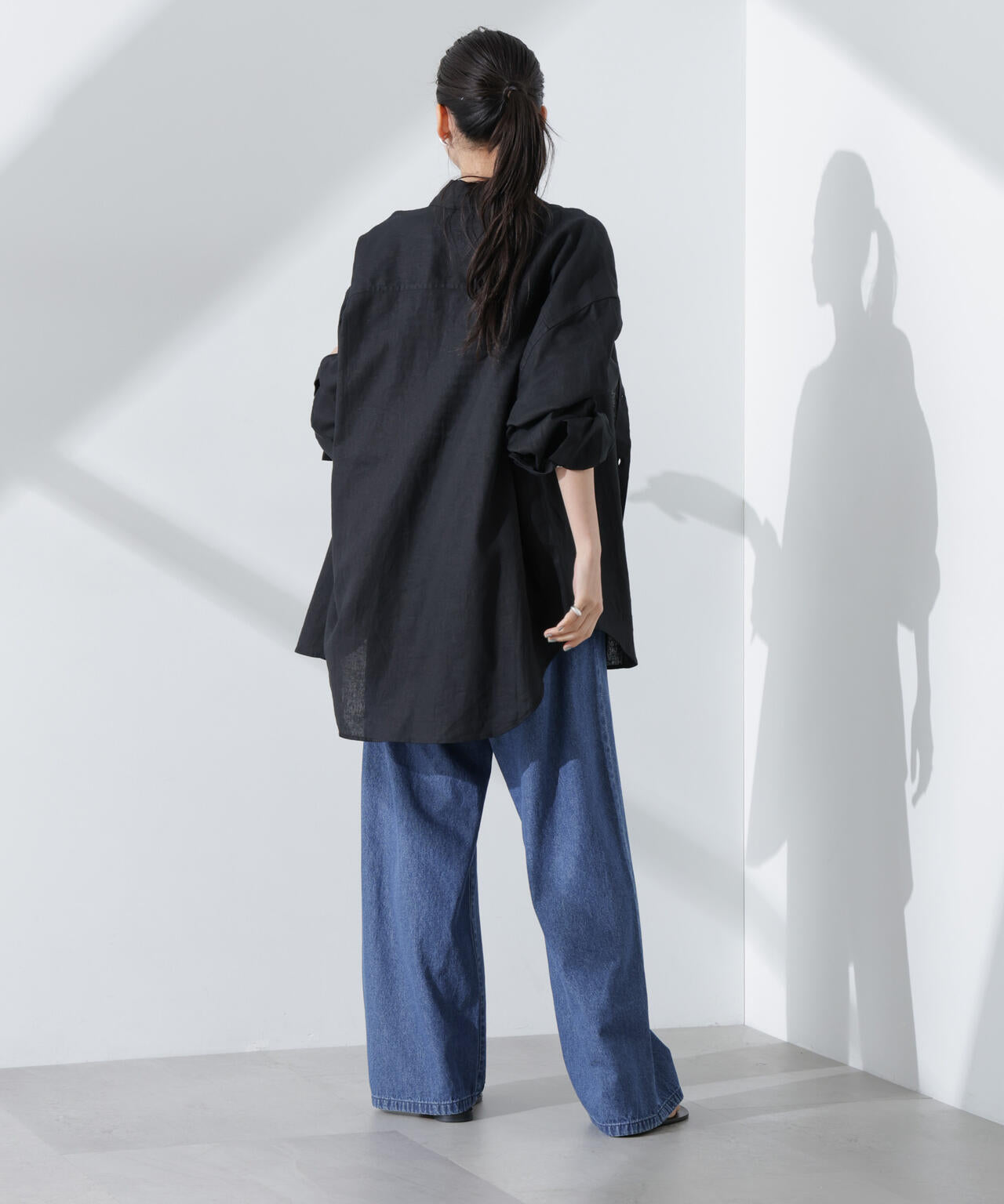Anti Smell Linen ベーシックワイドシャツ 6735120309