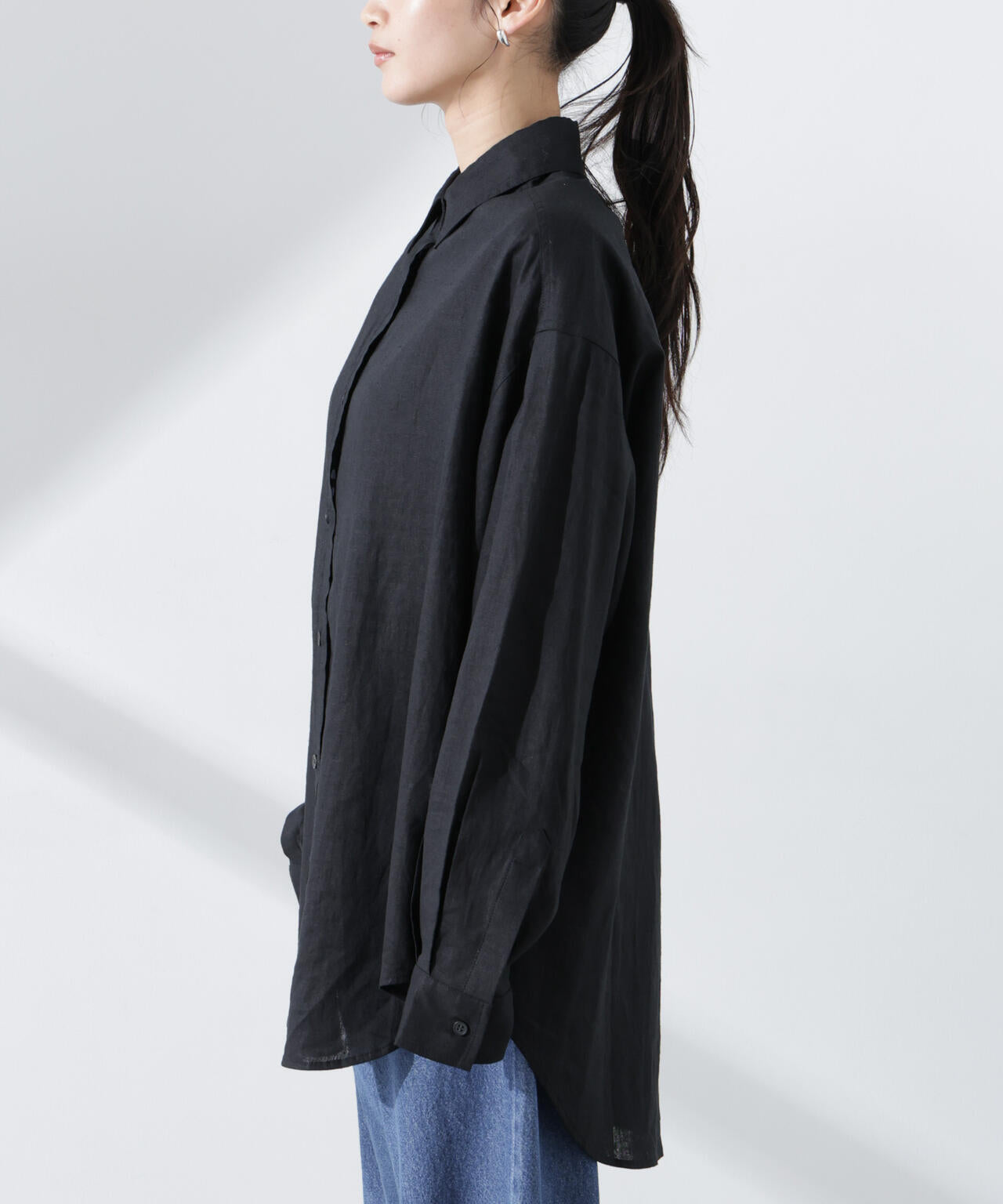 Anti Smell Linen ベーシックワイドシャツ 6735120309
