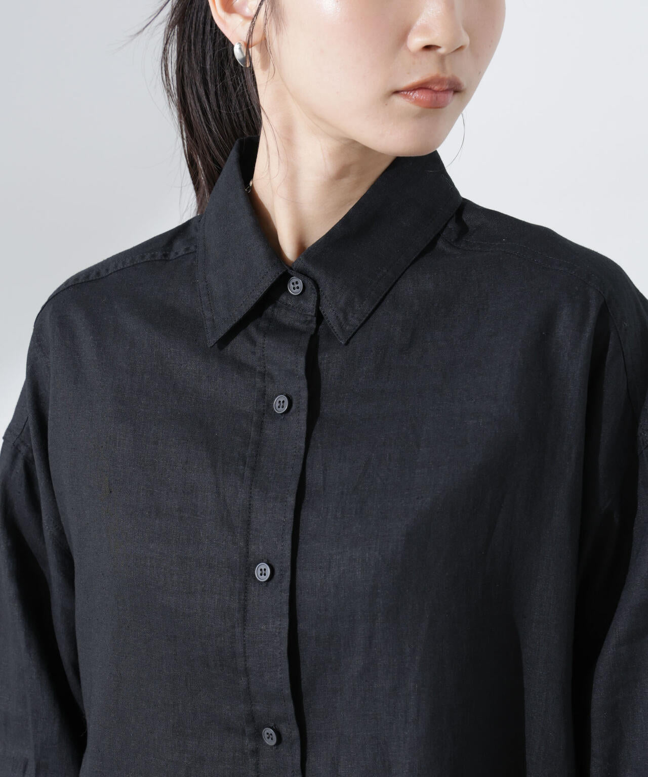 Anti Smell Linen ベーシックワイドシャツ 6735120309