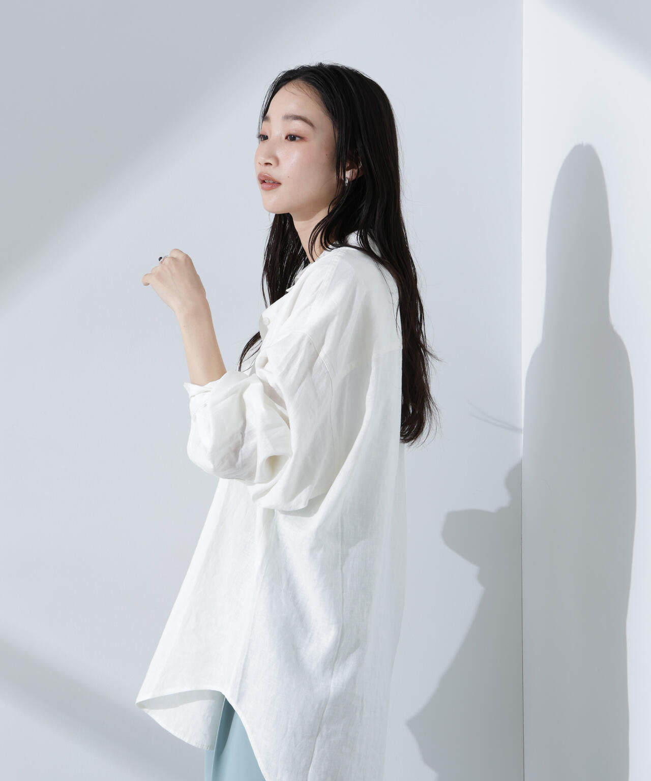 Anti Smell Linen ベーシックワイドシャツ 6735120309