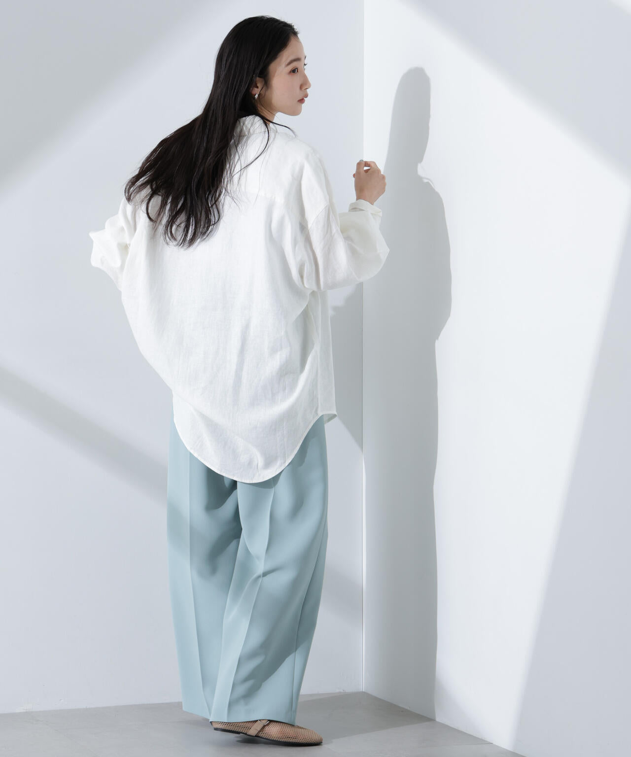Anti Smell Linen ベーシックワイドシャツ 6735120309