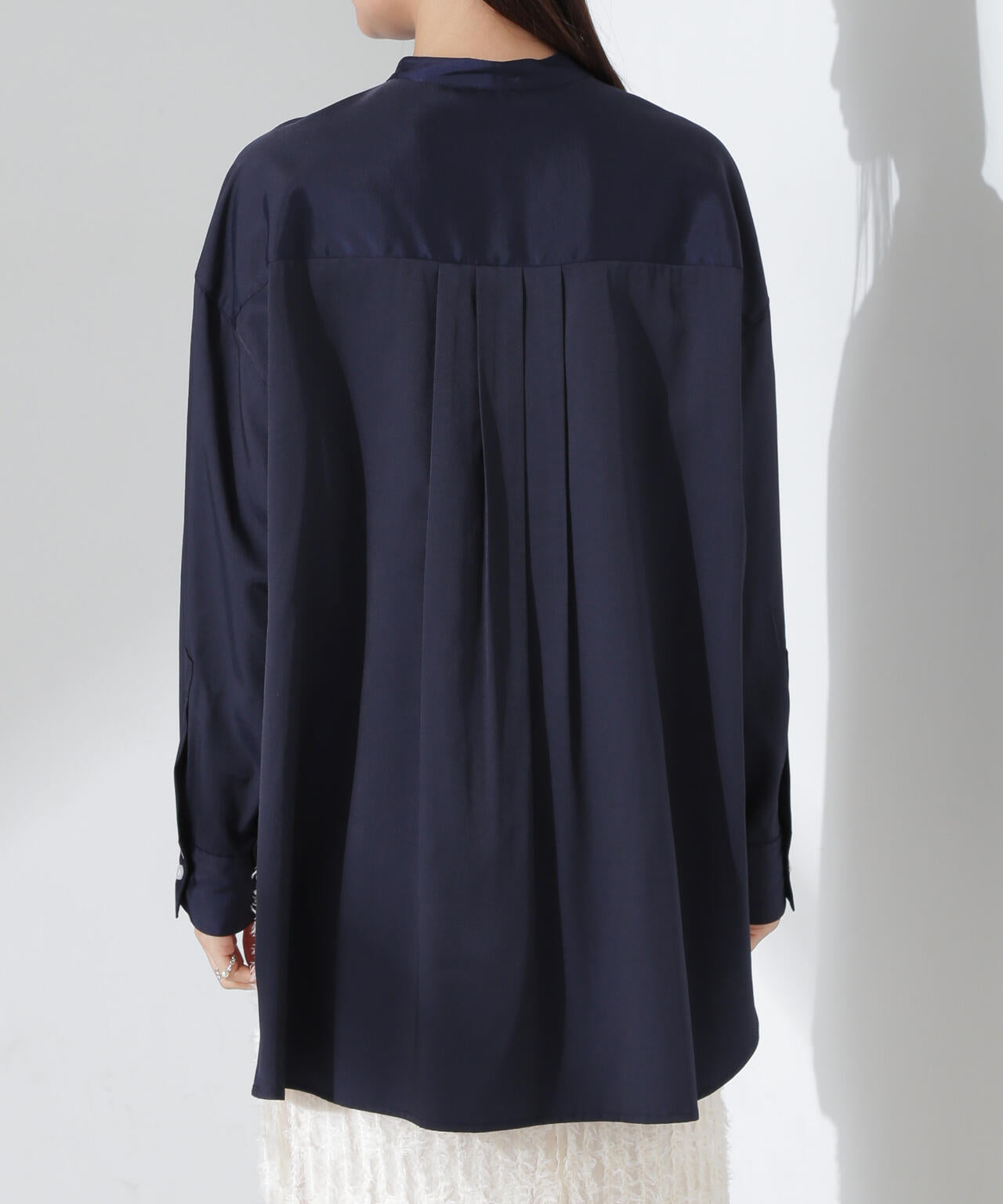 とろみバンドカラーシャツ 6735120317