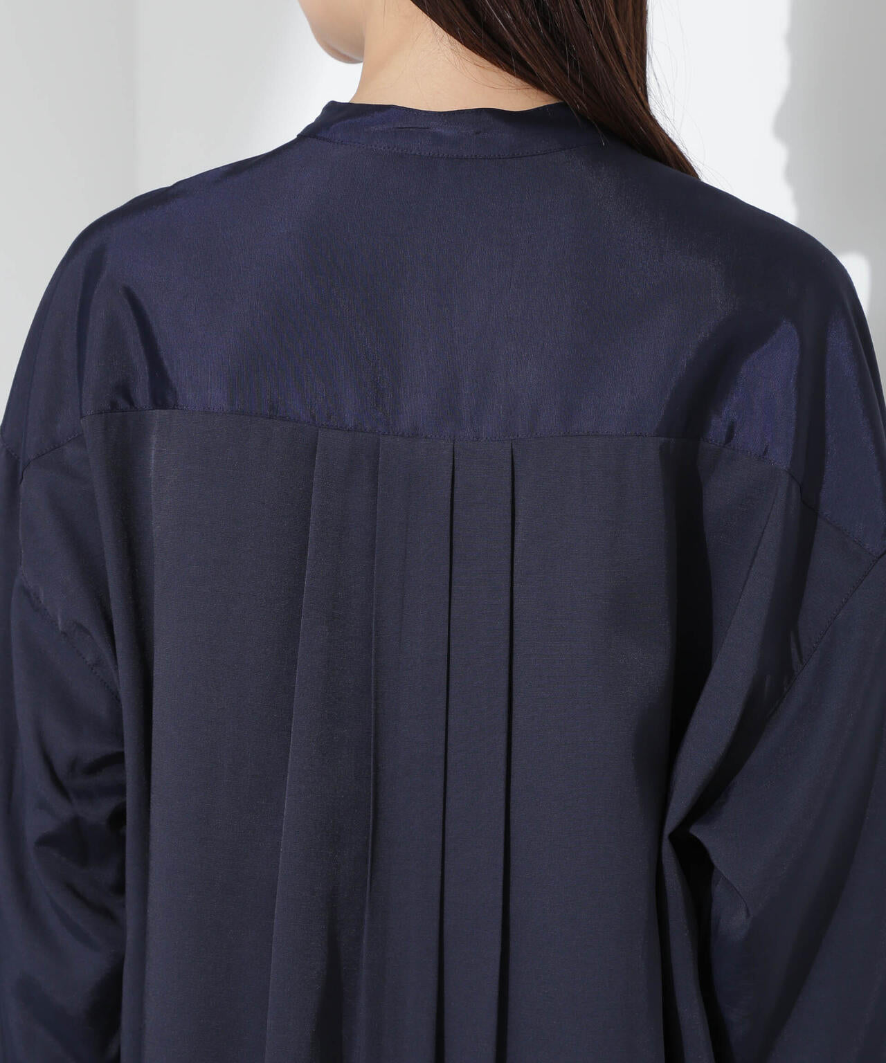 とろみバンドカラーシャツ 6735120317