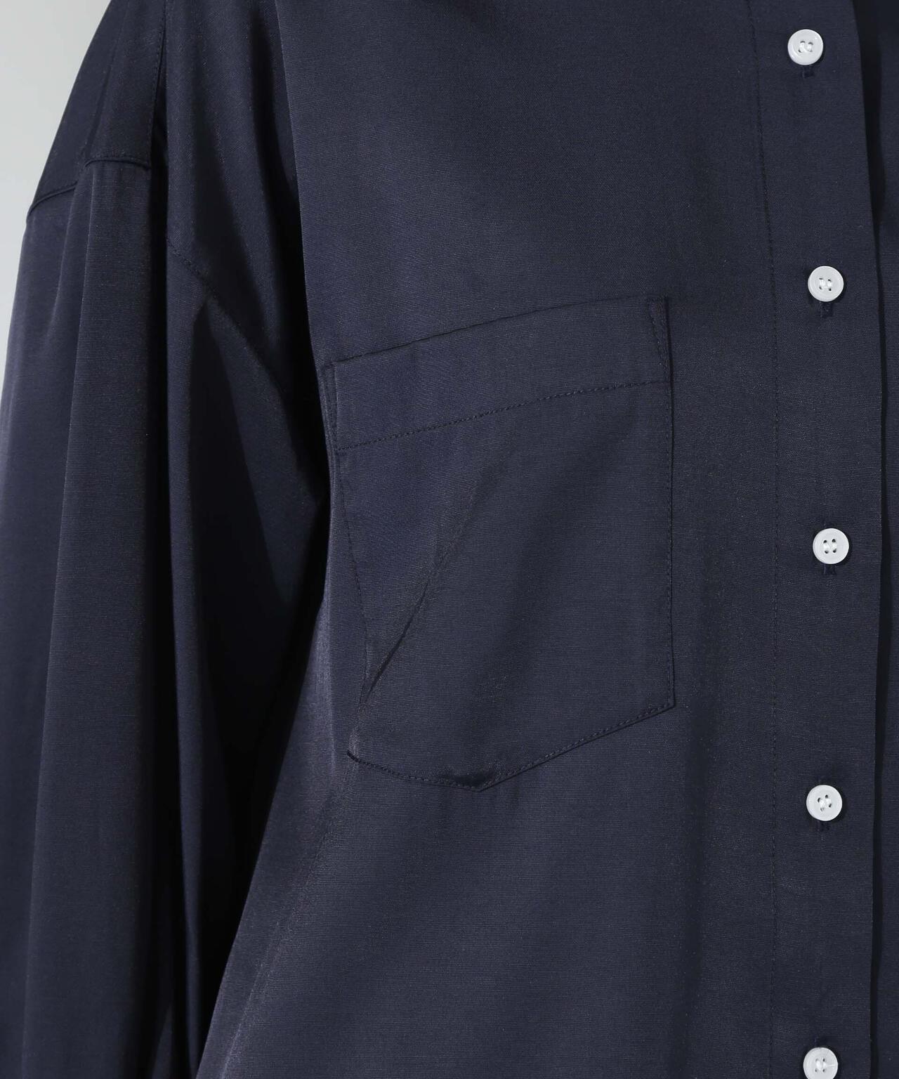 とろみバンドカラーシャツ 6735120317