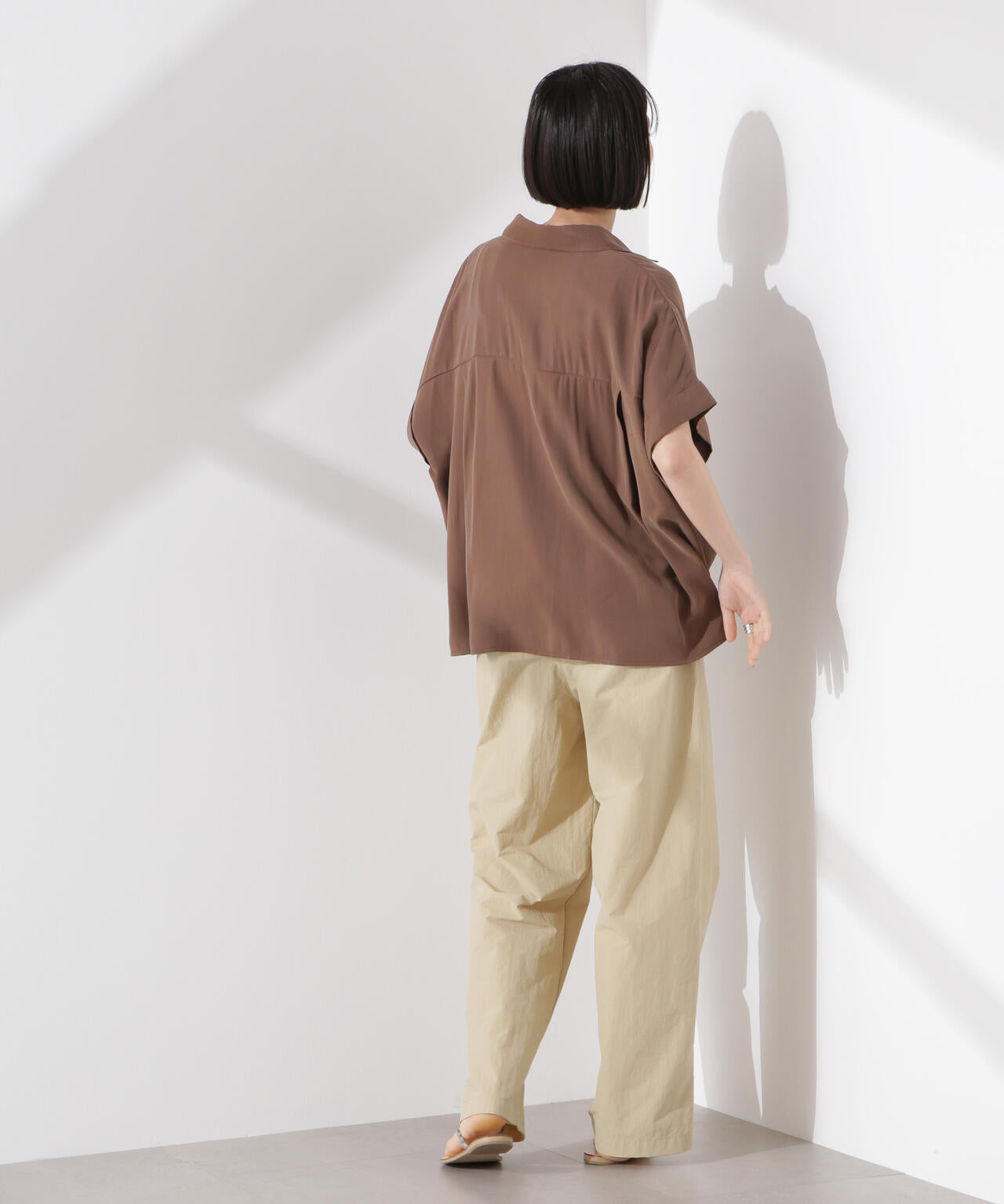 スキッパーワイドスリーブシャツ(セットアップ可) 6735121313