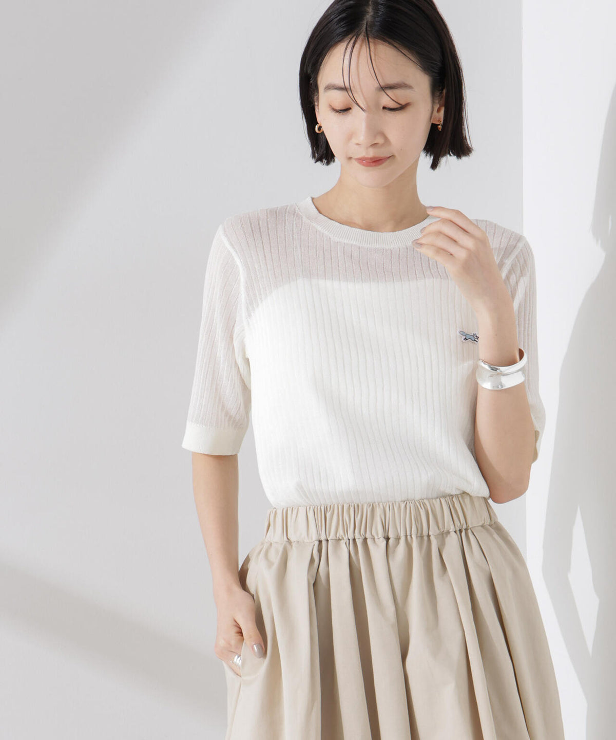 PENNEYS別注TheFOXシアーリブニットトップス 6735122326