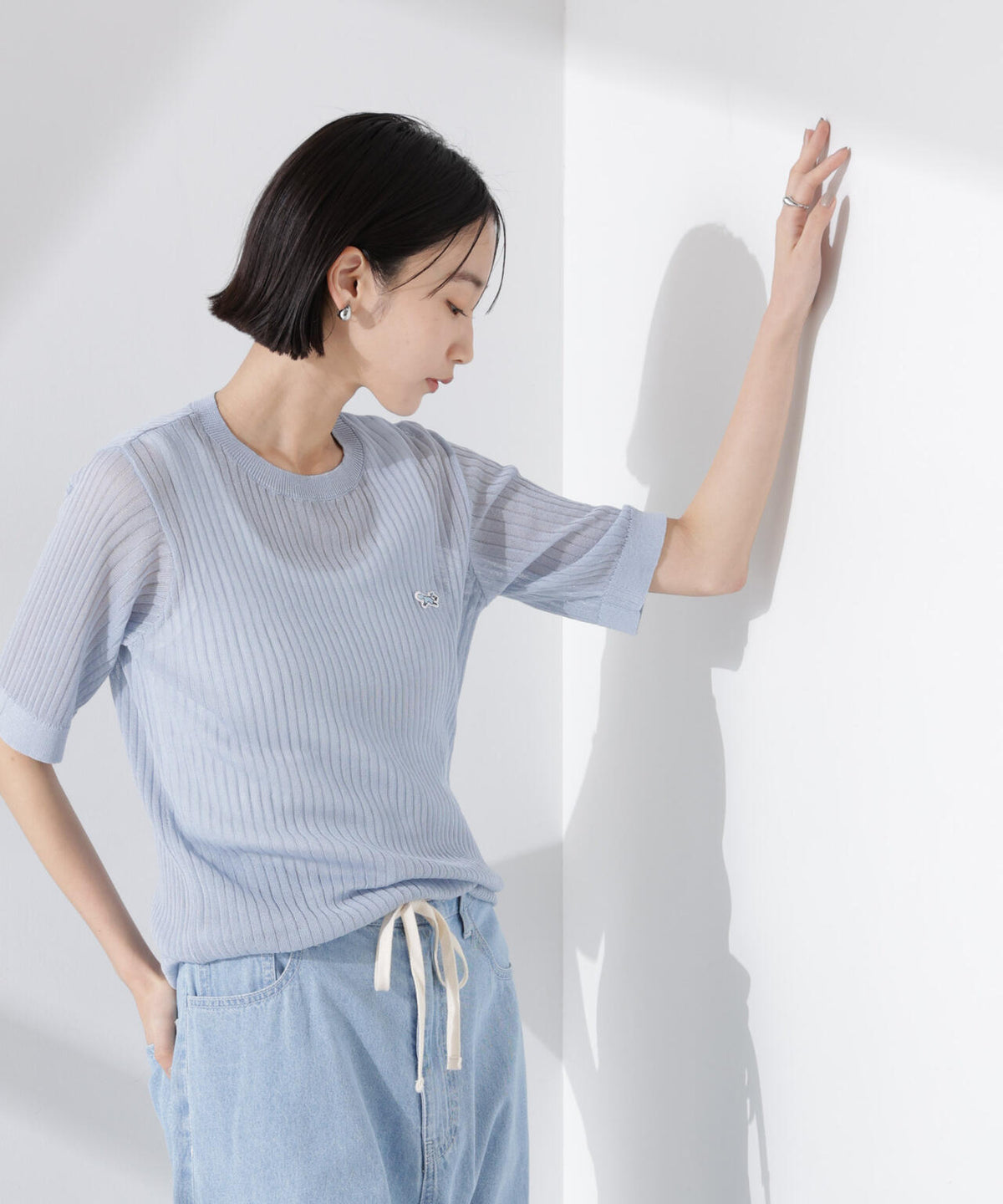 PENNEYS別注TheFOXシアーリブニットトップス 6735122326