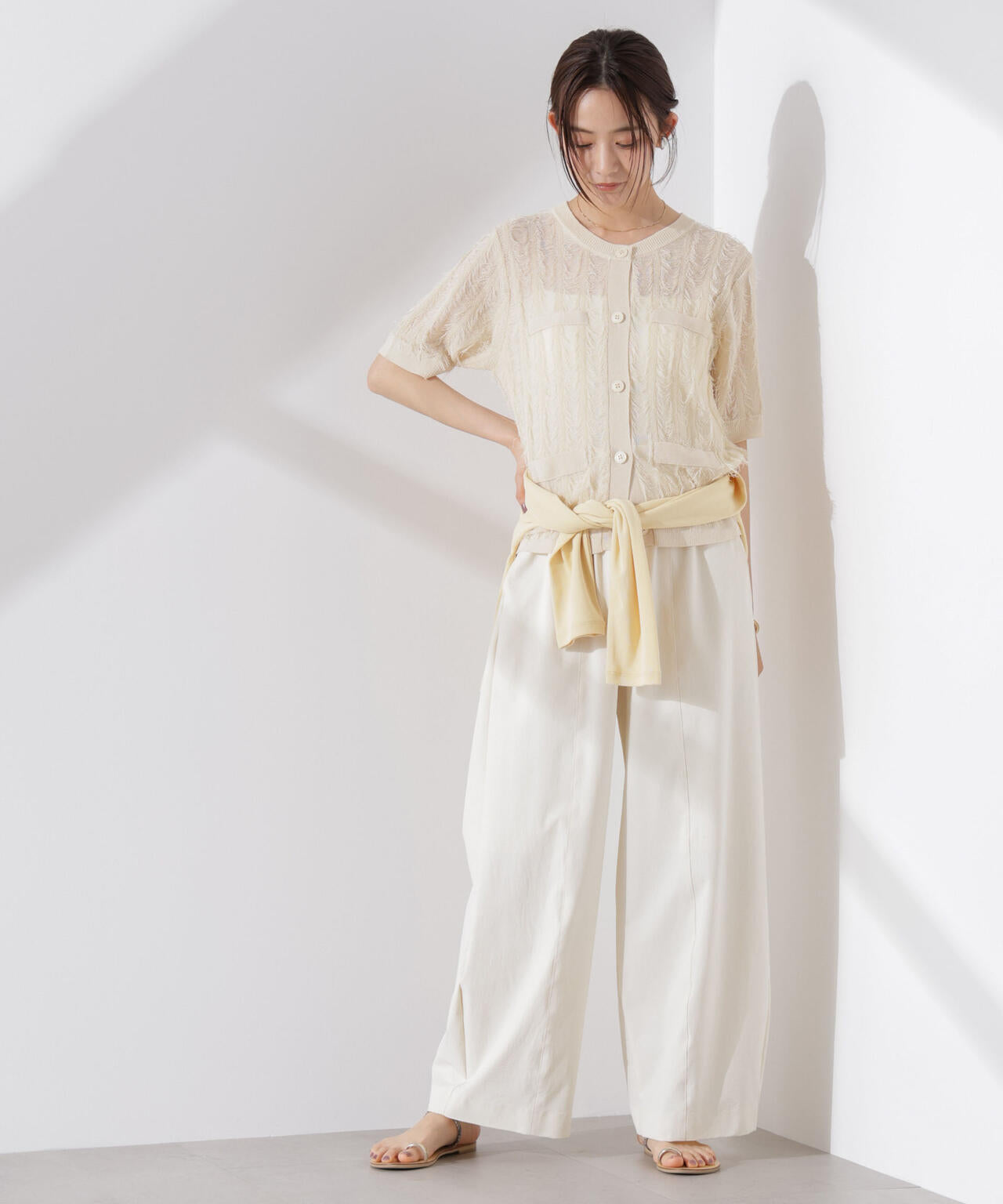 カットフリンジニットカーディガン 6735122337