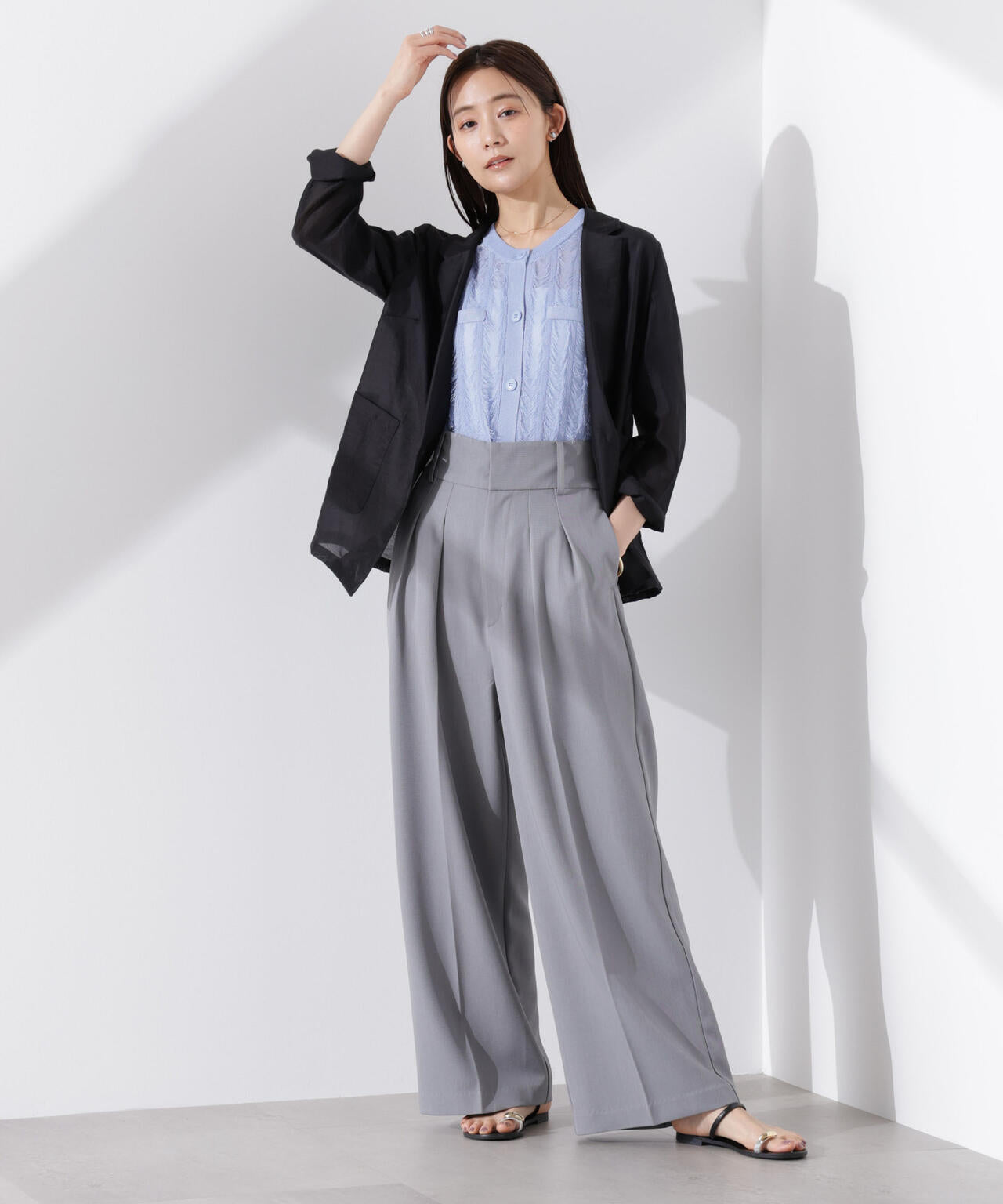 カットフリンジニットカーディガン 6735122337