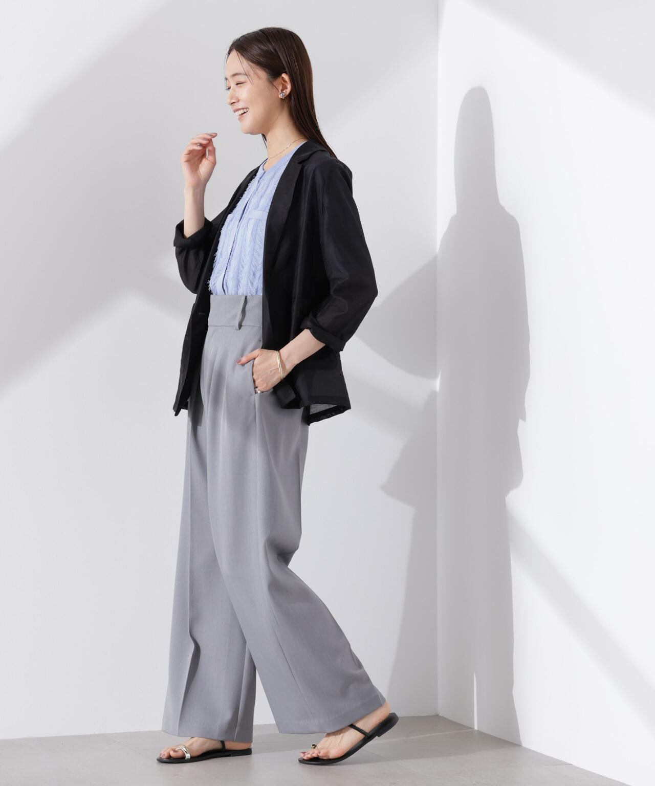 カットフリンジニットカーディガン 6735122337