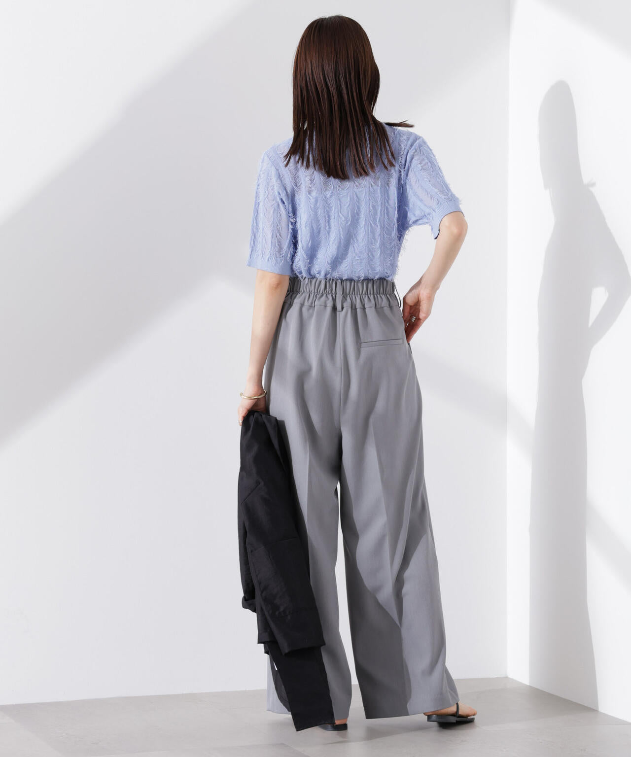 カットフリンジニットカーディガン 6735122337