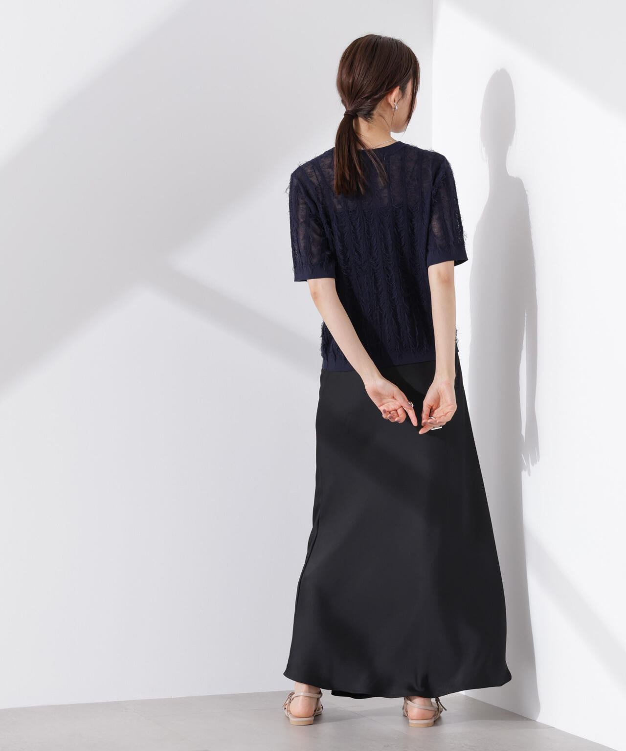 カットフリンジニットカーディガン 6735122337