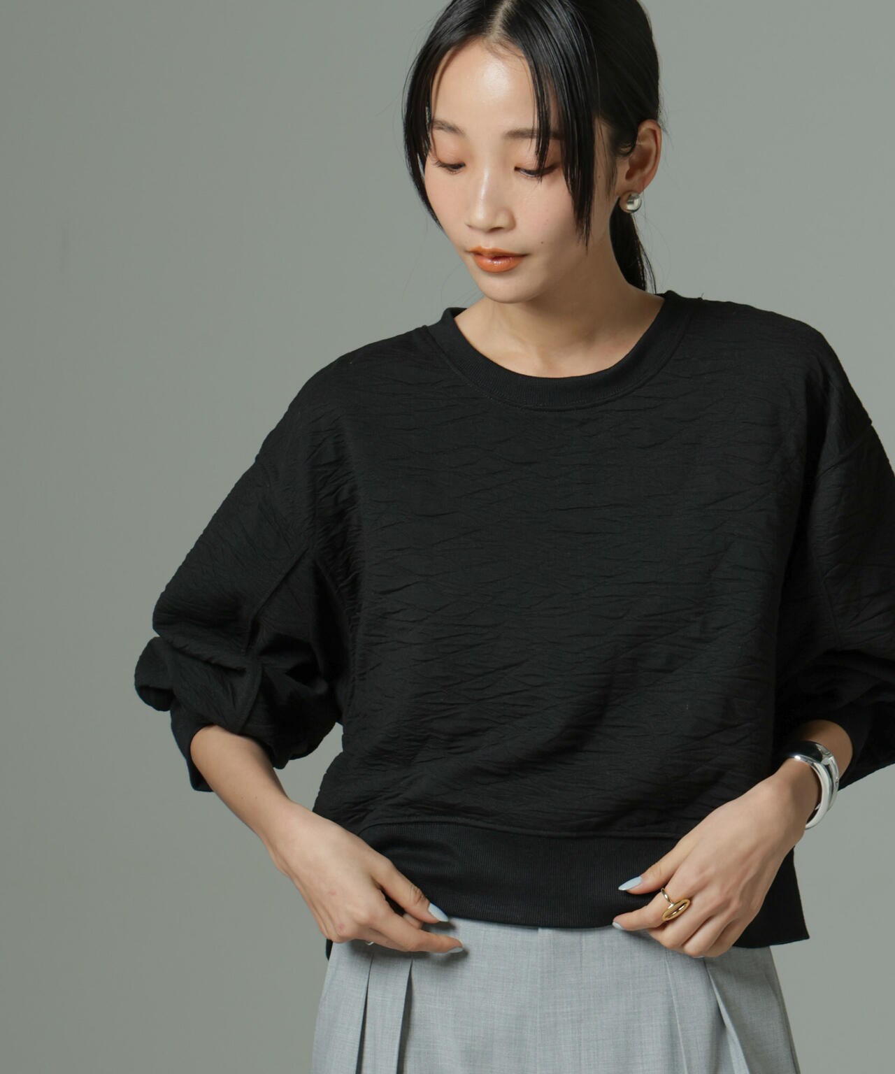 フクレジャガードカットトップス(セットアップ可) 6735123301