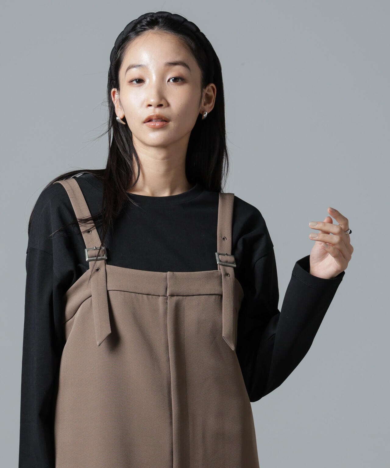 サイドスリットロングスリーブTシャツ 6735123306