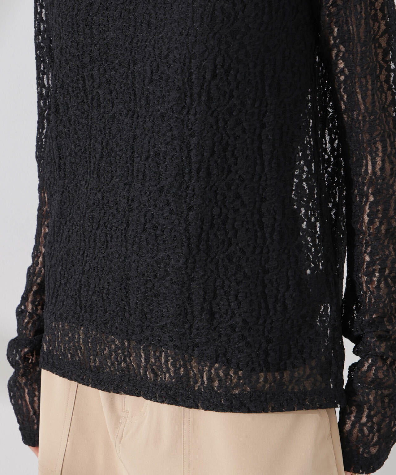 シアーレースカットトップス 6735123311