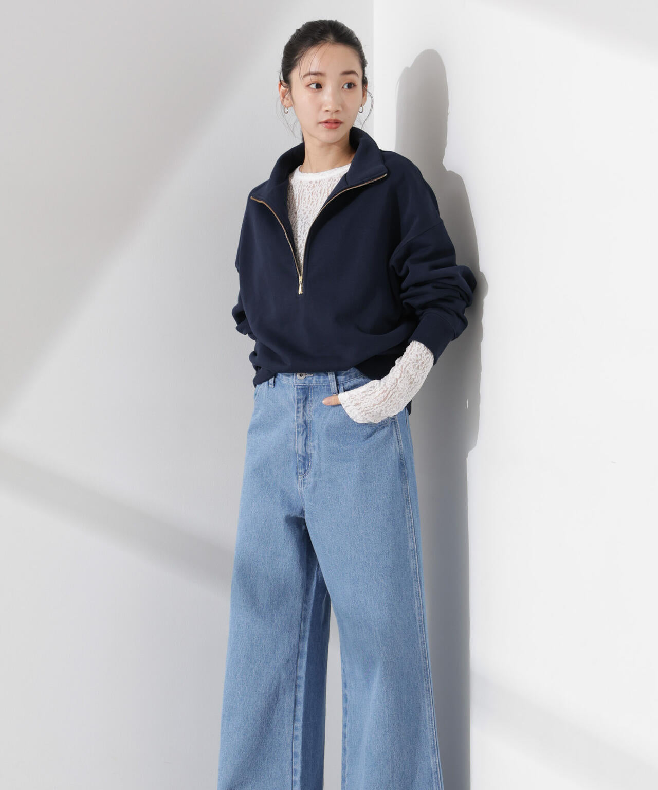 シアーレースカットトップス 6735123311