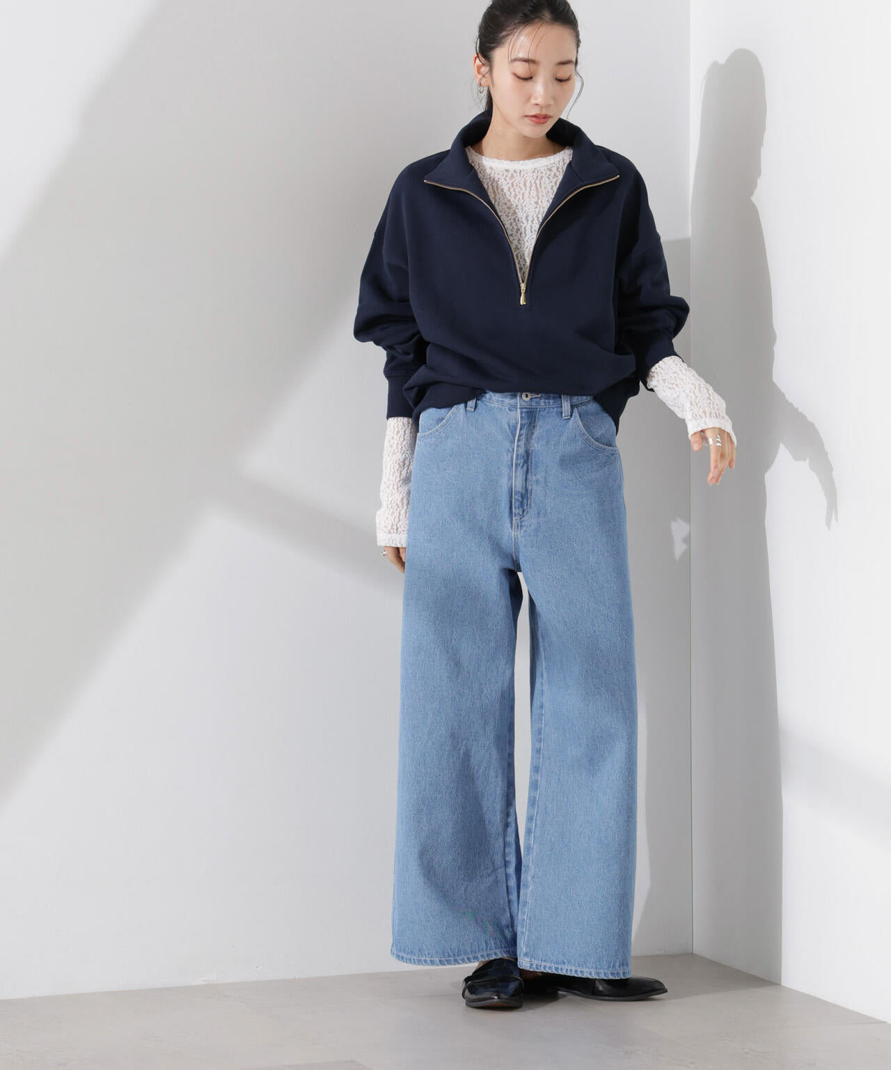 シアーレースカットトップス 6735123311